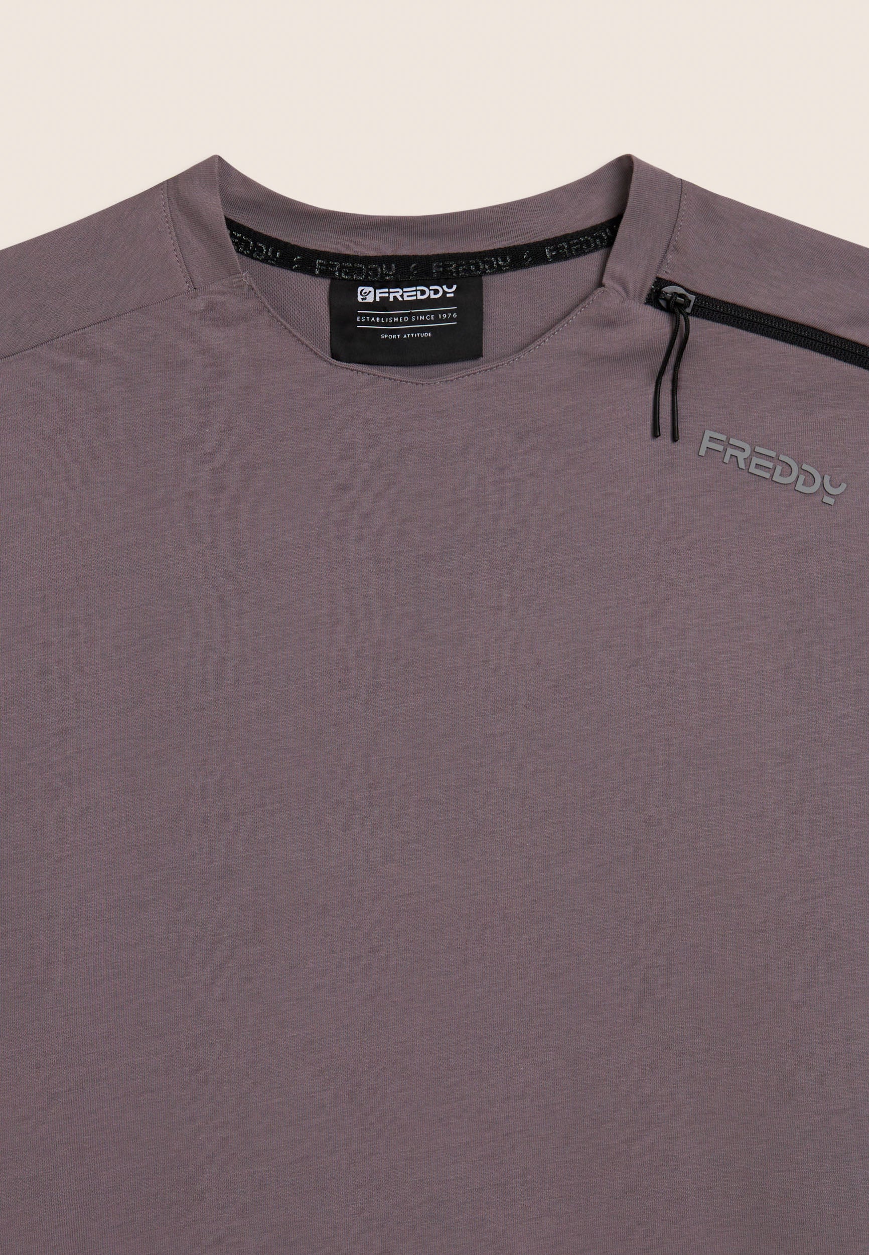 freddy-t-shirt-manches-longues-jersey-stretch-zip-d-corative image 6