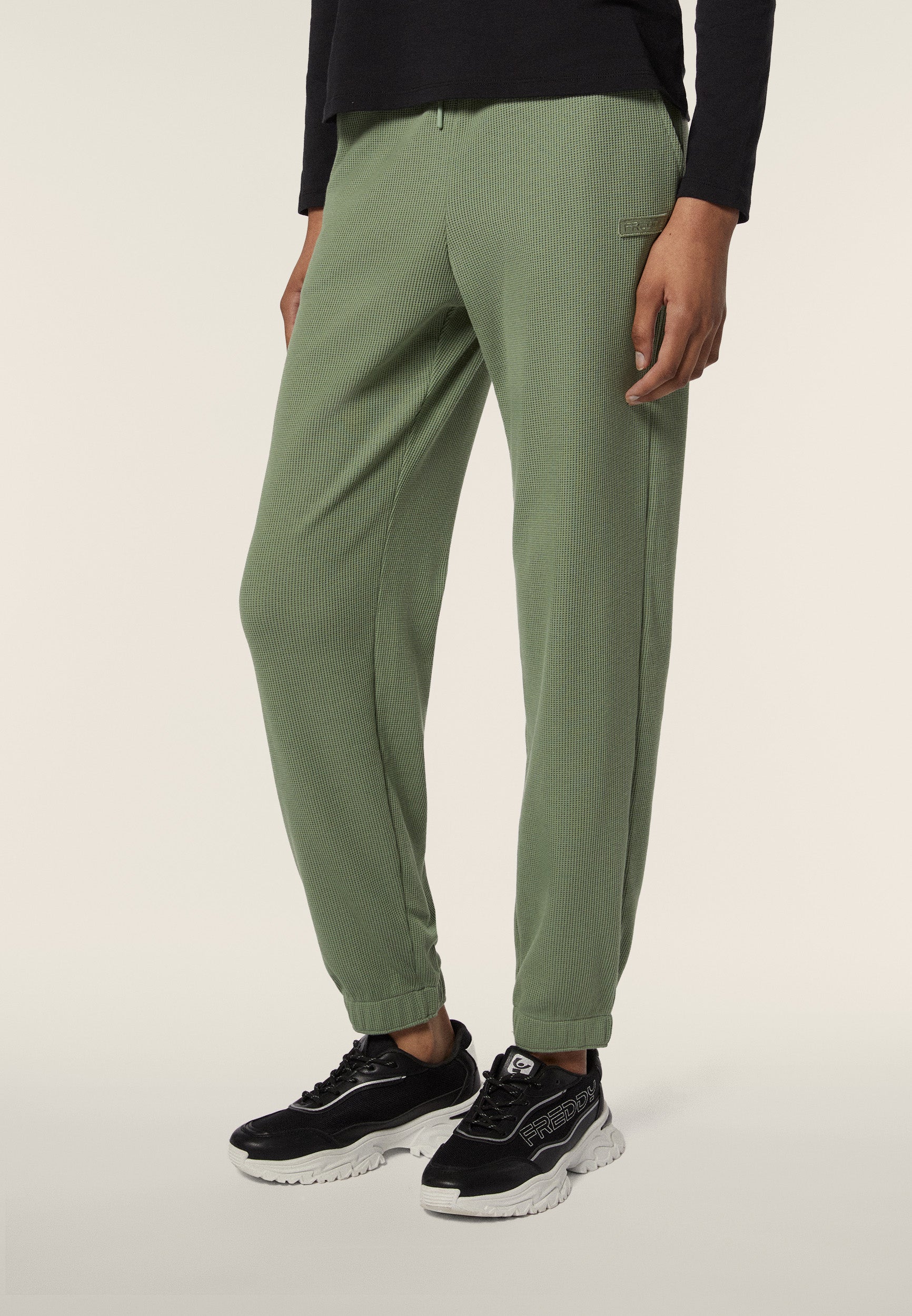 freddy-wr-up-pantalon-jogger-femme-jersey-waffle-comfort image 1