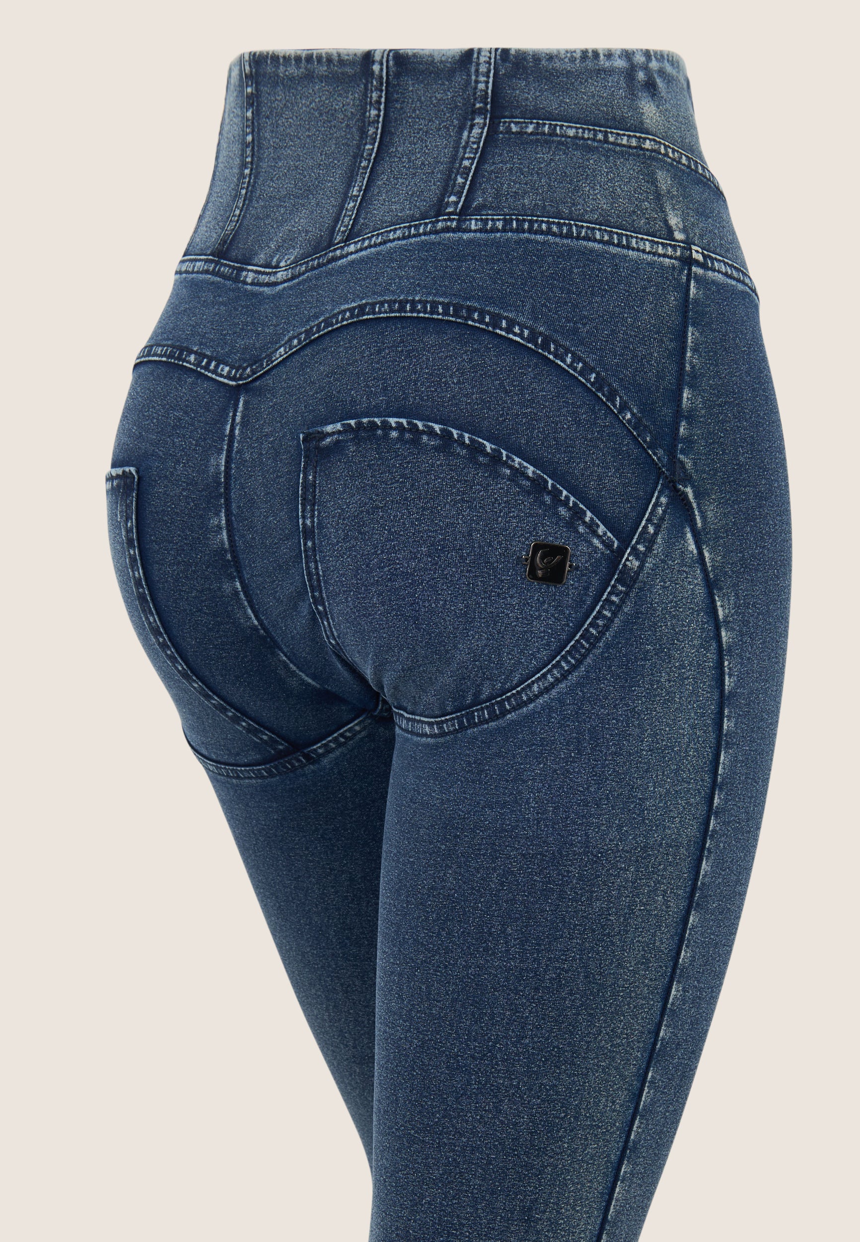 freddy-pantalon-wr-up-superskinny-effet-denim-taille-haute image 8