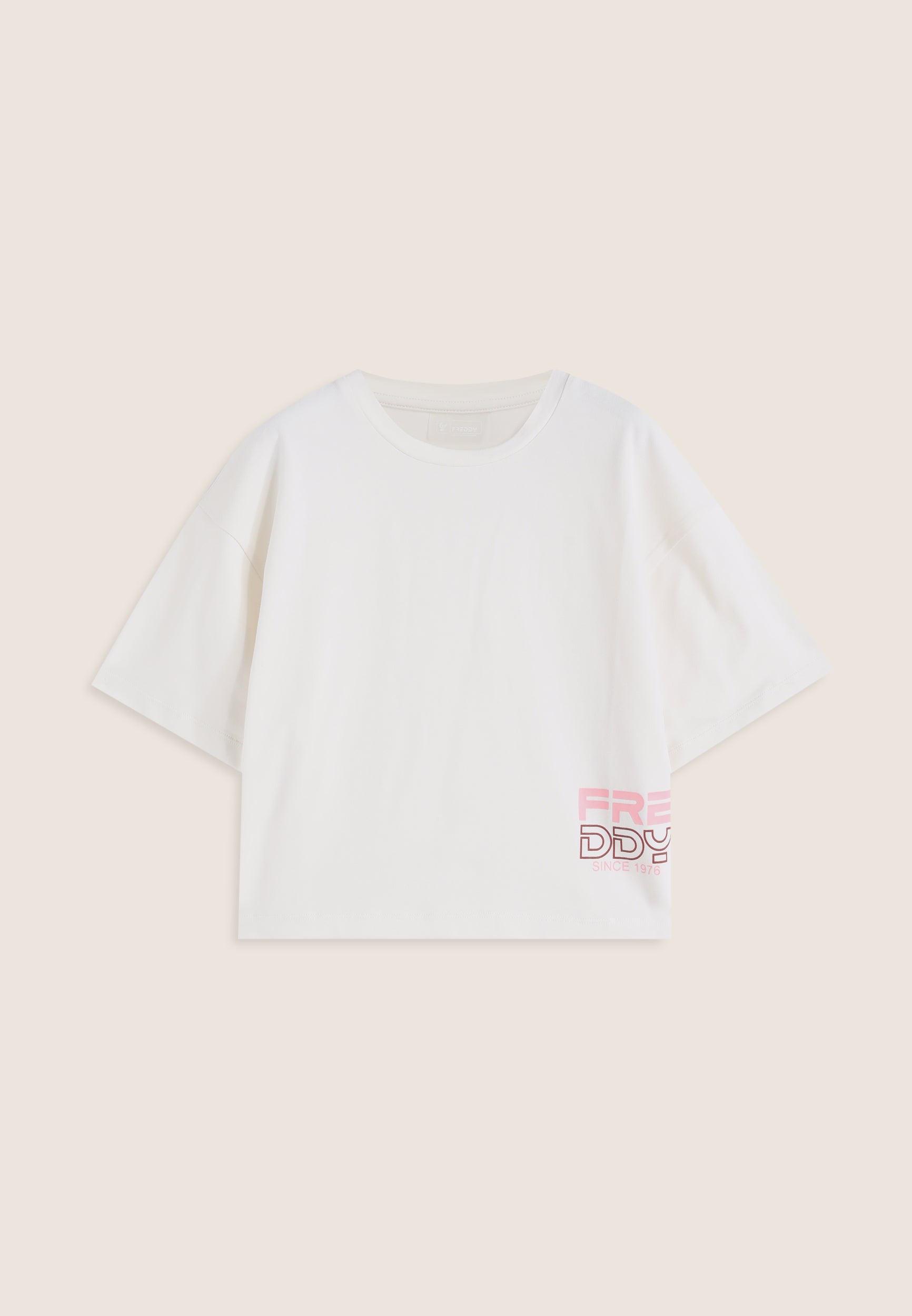 freddy-t-shirt-fille-oversize-cropped-logo-lat-ral image 4