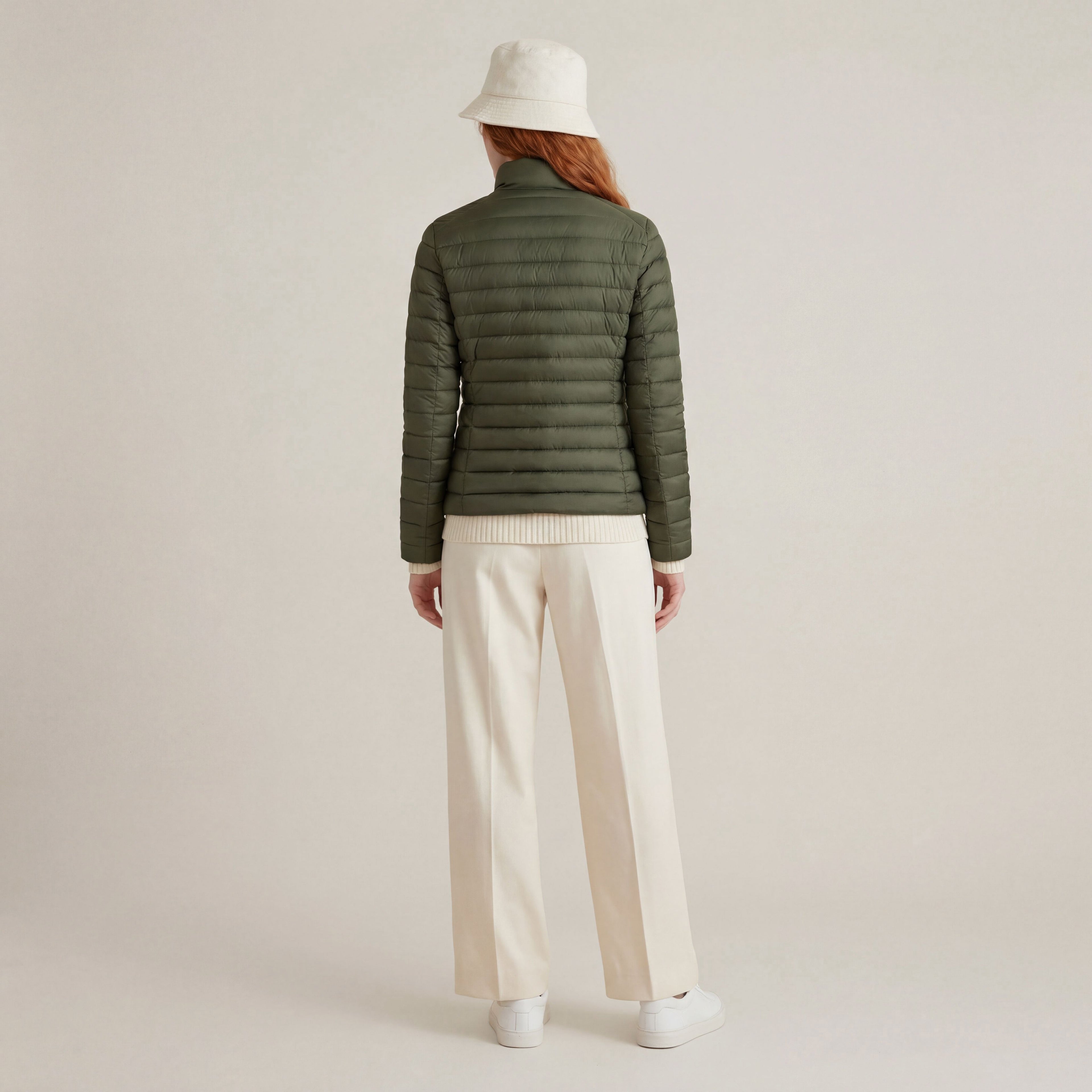 save-the-duck-carly-piumino-femme-vert-olive image 2