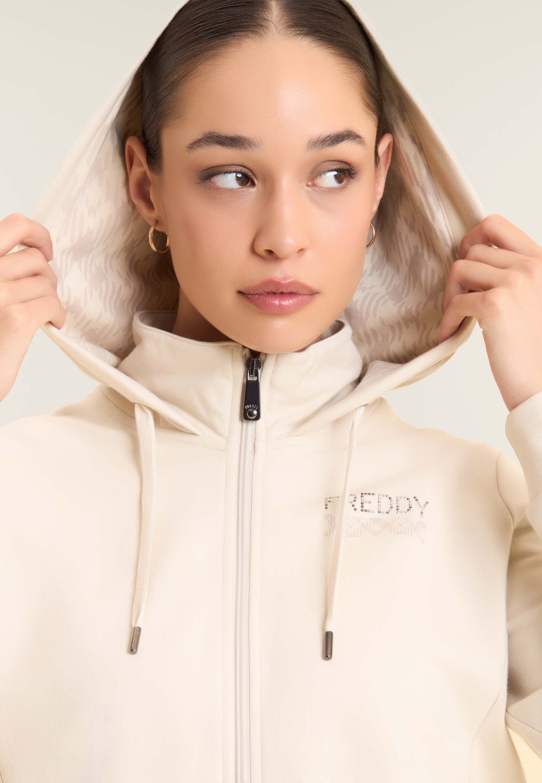 freddy-felpa-full-zip-capuche-col-haut-costina-logo-clous image 4