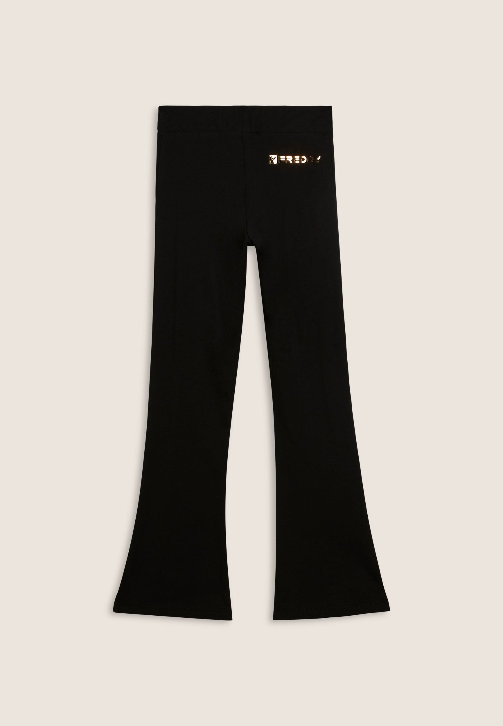freddy-pantalon-flare-fille-zip-dor-fond-vas image 2