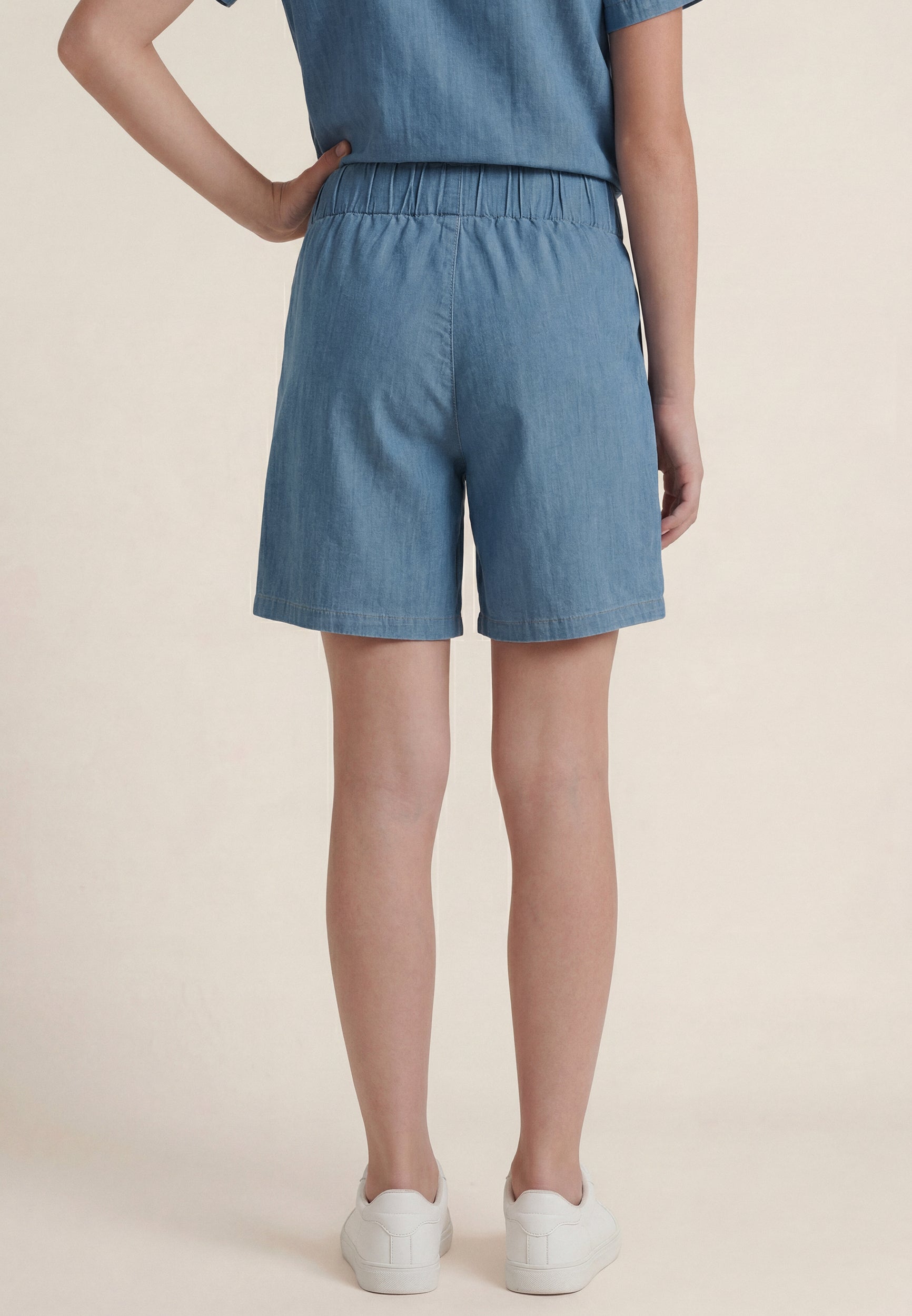 freddy-short-chambray-fille-regular-taille-lastique image 3