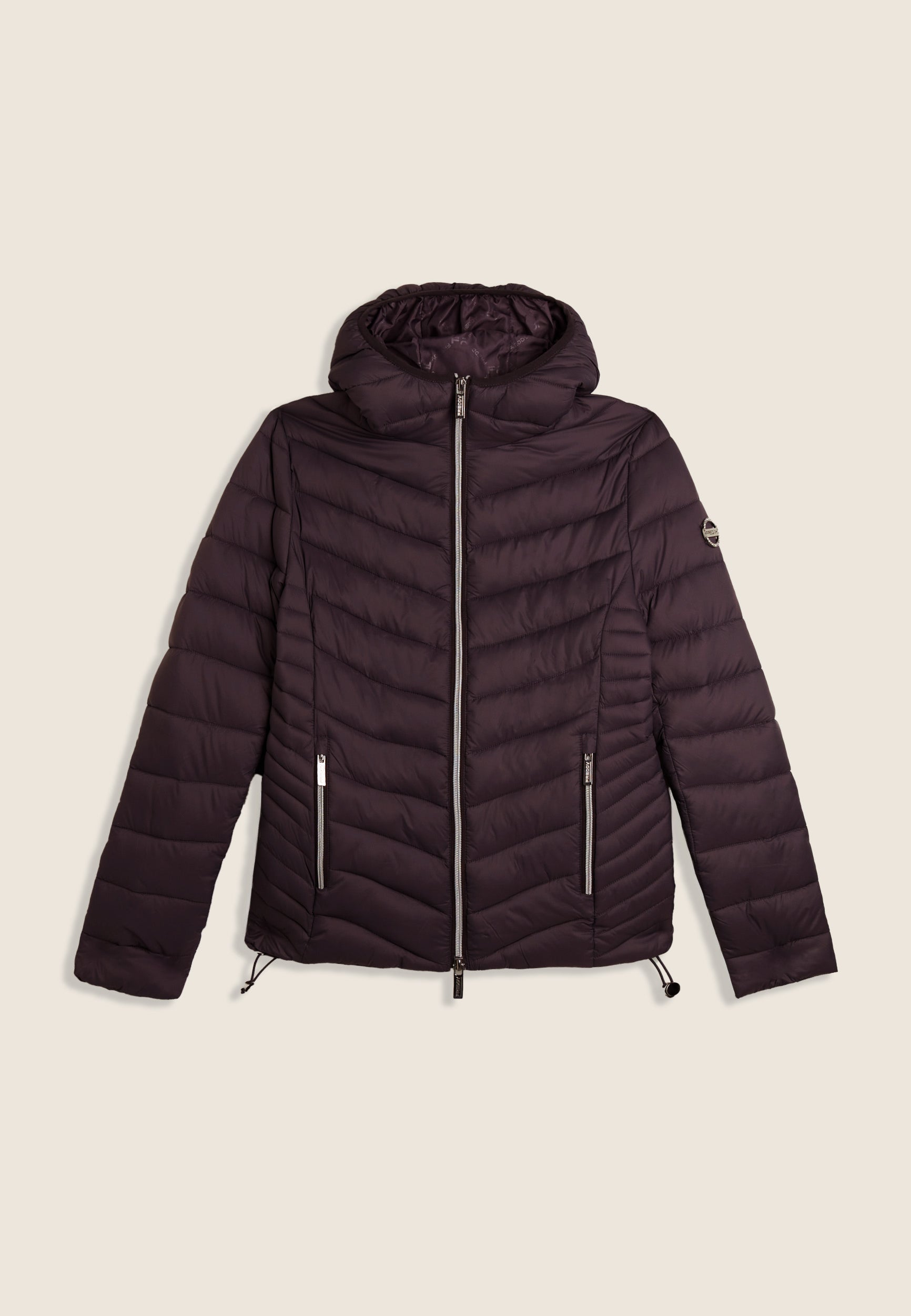freddy-piumino-donna-con-cappuccio-nylon-lucido-water-repellent image 4