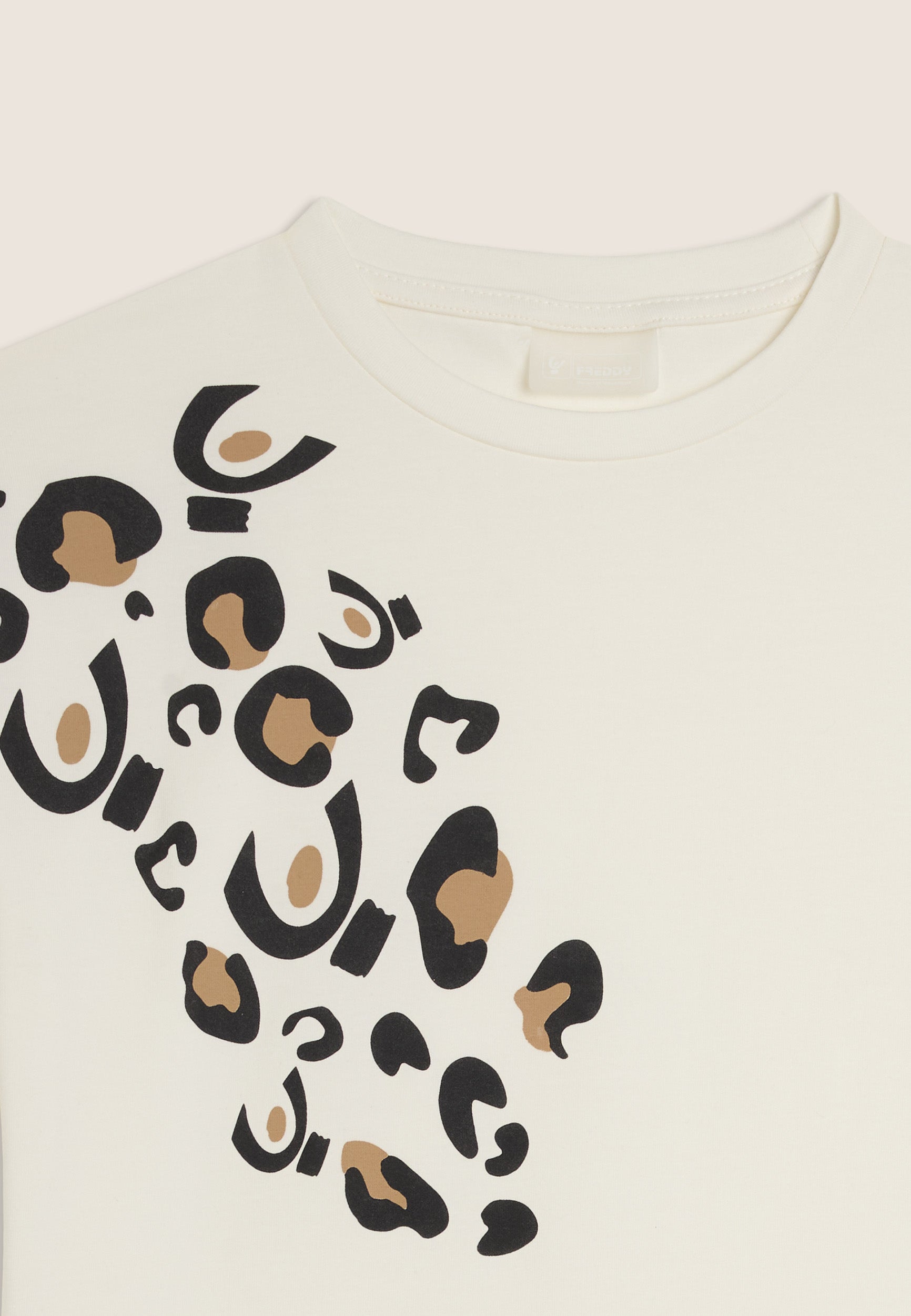 freddy-t-shirt-junior-fille-regular-omino-effet-l-opard image 3