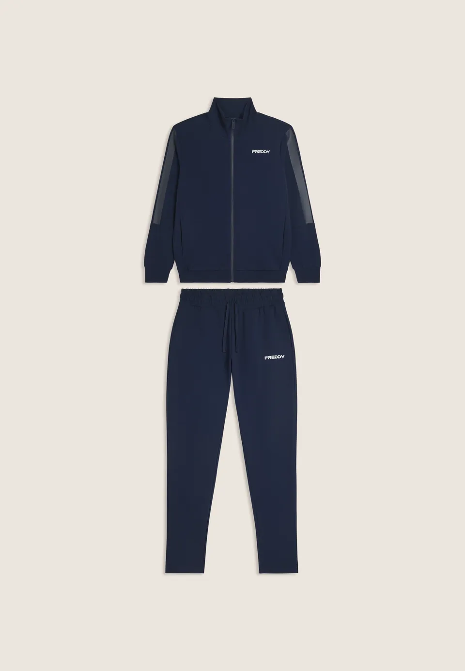 freddy-surv-tement-homme-full-zip-col-haut-french-terry image 1