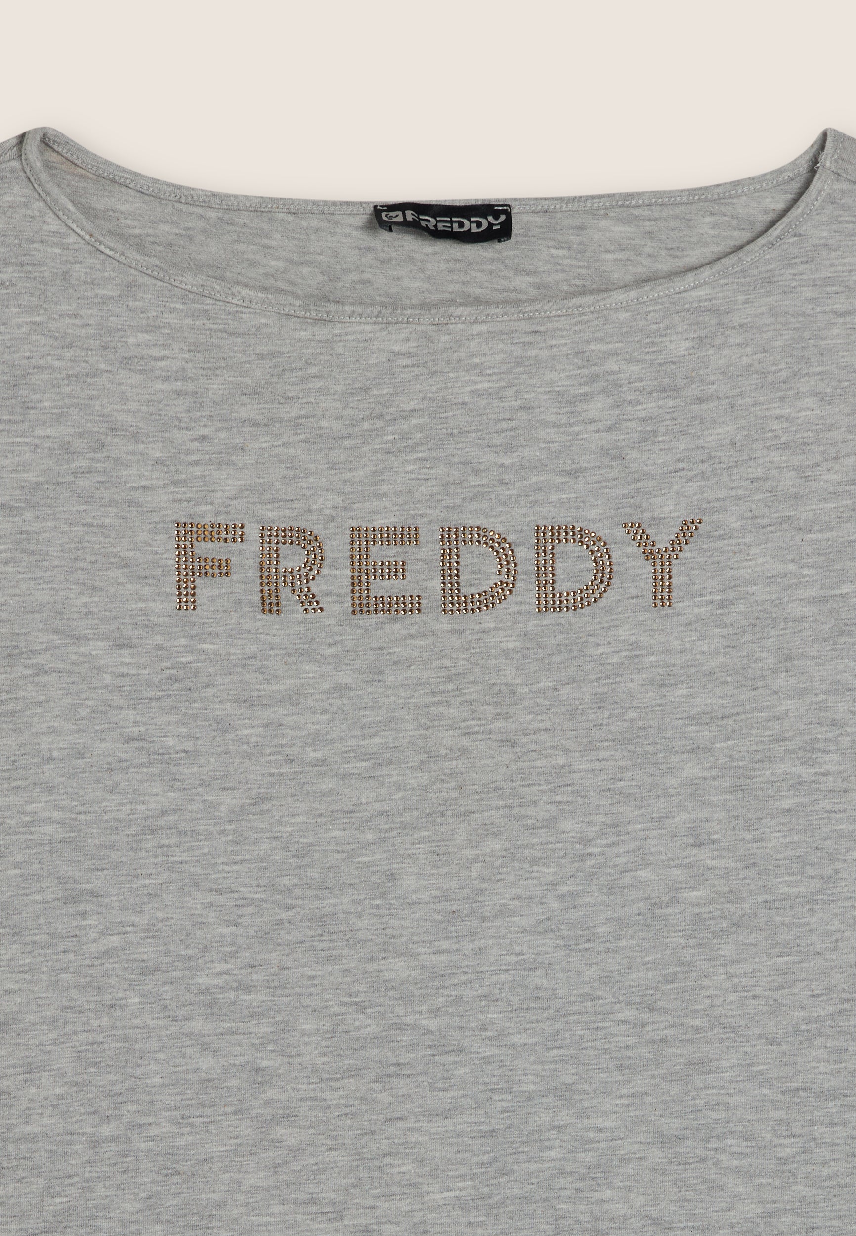 freddy-t-shirt-manches-longues-m-lang-logo-strass-dor-s image 6