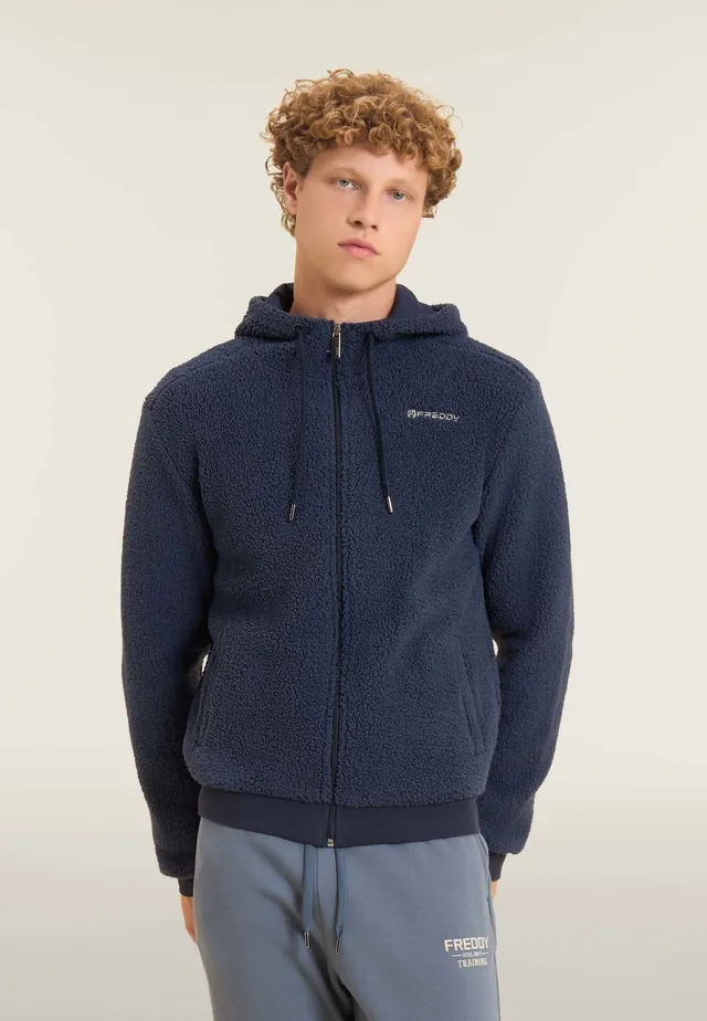 freddy-sweat-homme-polaire-sherpa-capuche-jersey image 1