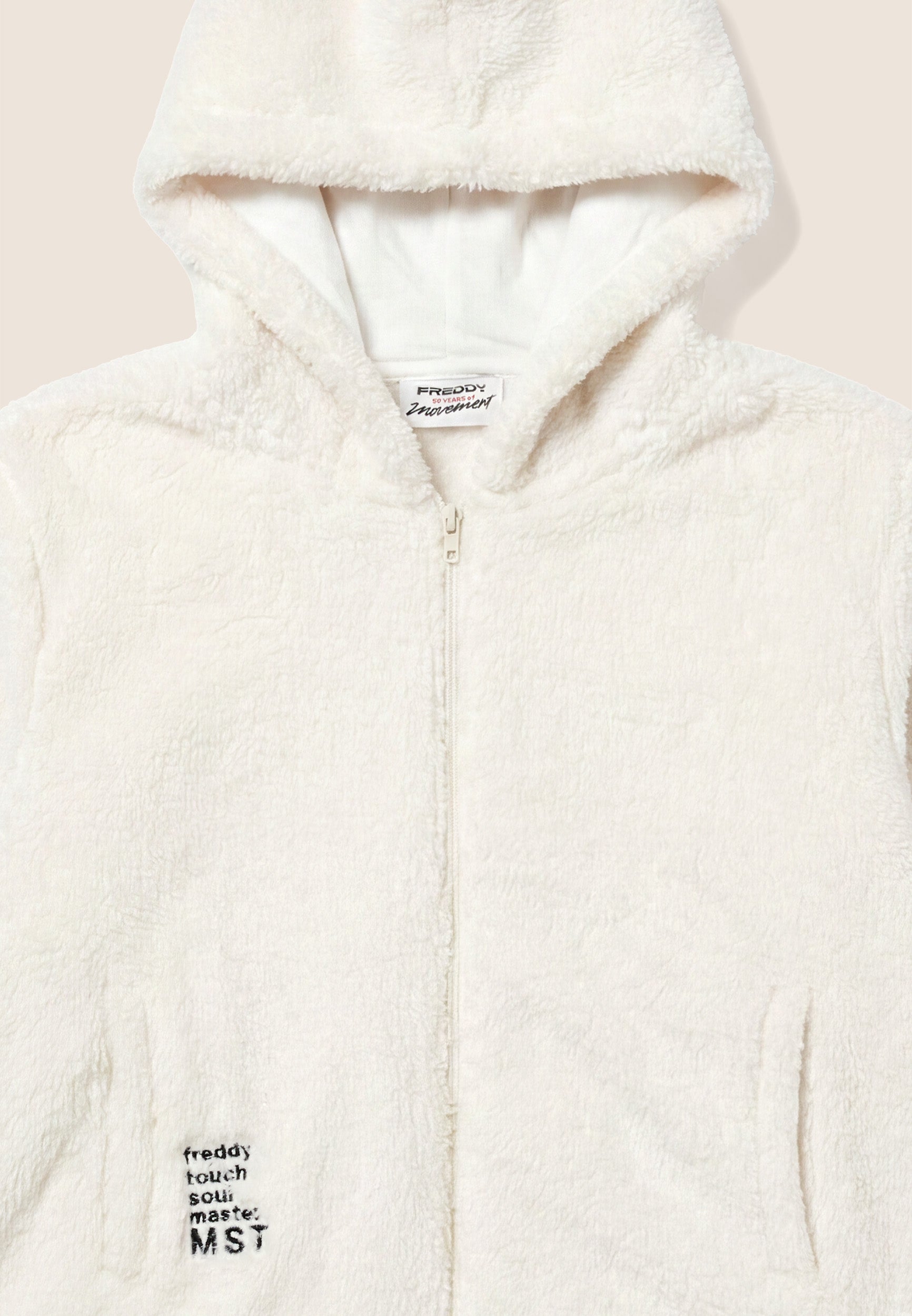 freddy-wr-up-sweat-femme-teddy-capuche-zip-cropped image 3