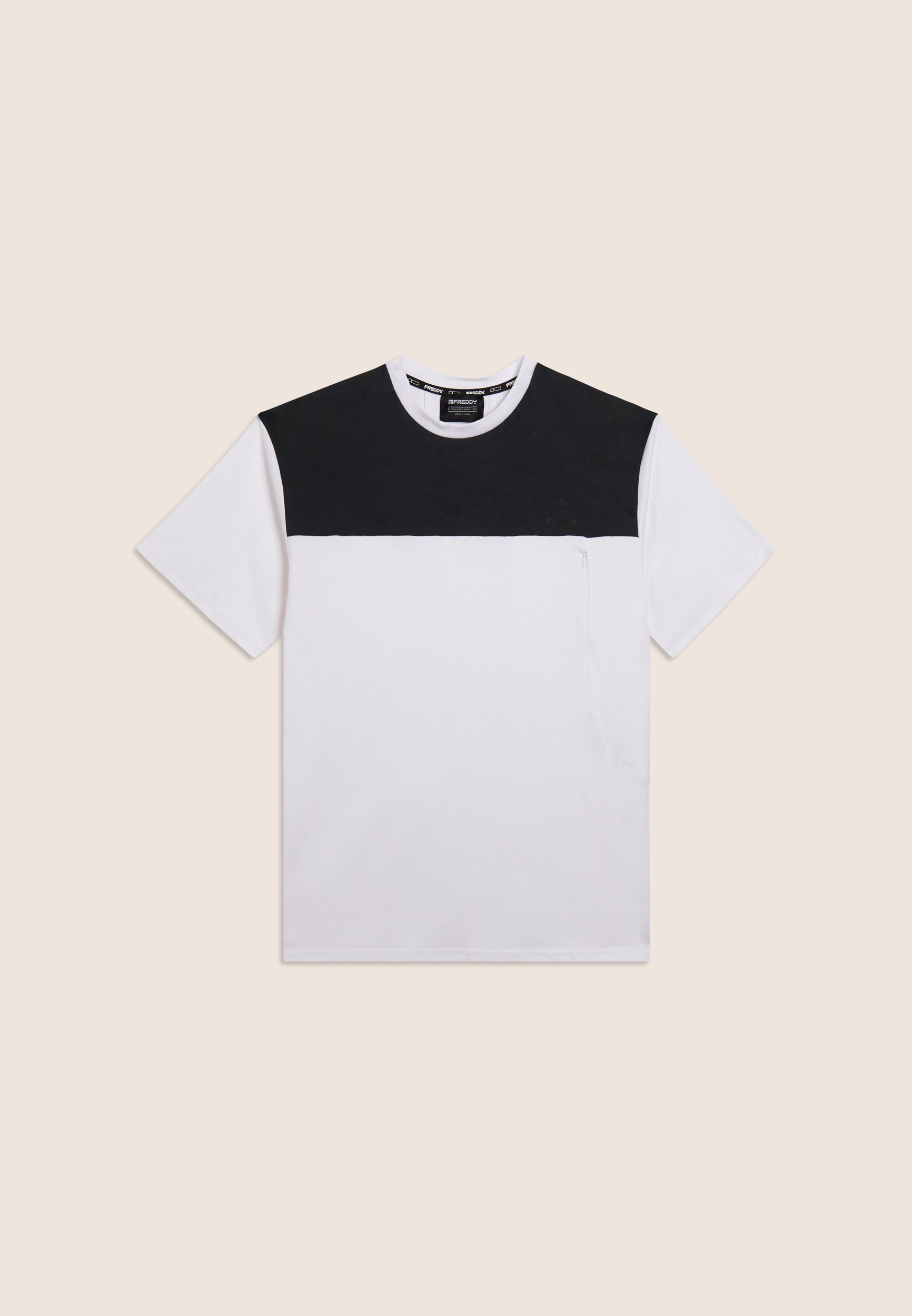freddy-t-shirt-fantasia-coton-avec-poche-lat-rale-zipp-e image 1