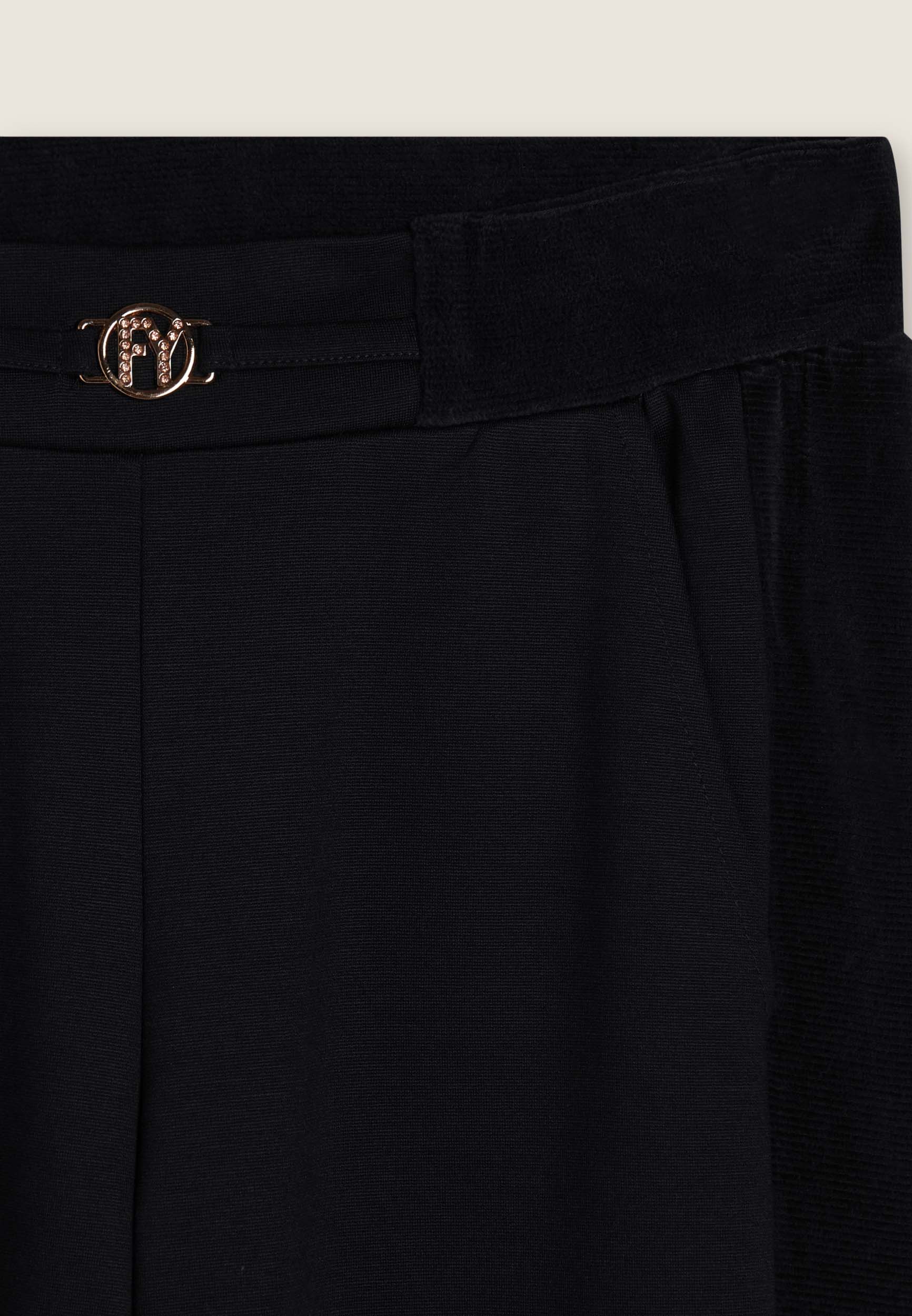 freddy-pantalon-wide-leg-viscose-chenille-logo-fy image 7