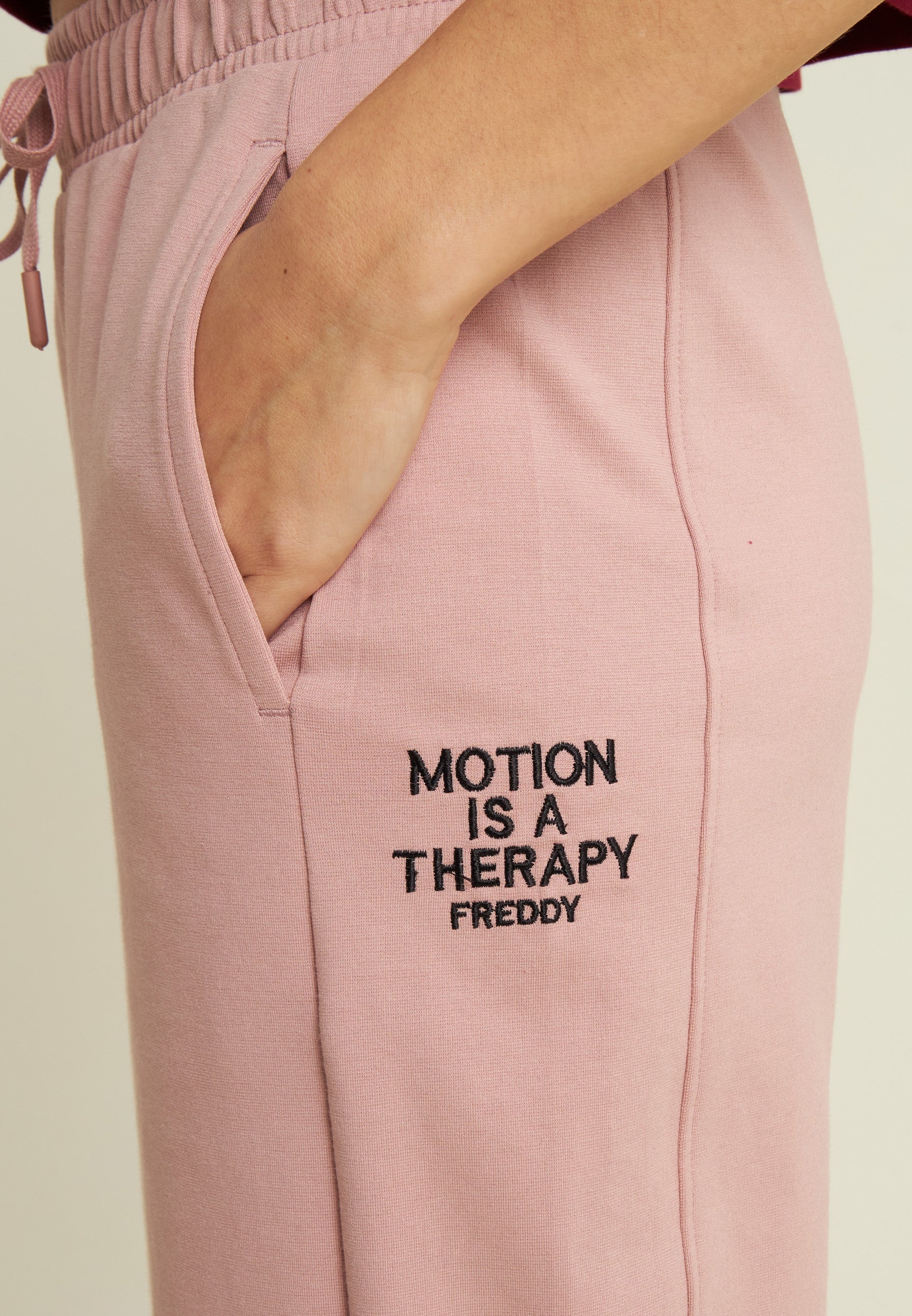 freddy-pantalon-de-sport-femme-molleton-gratt-avec-cordon image 4