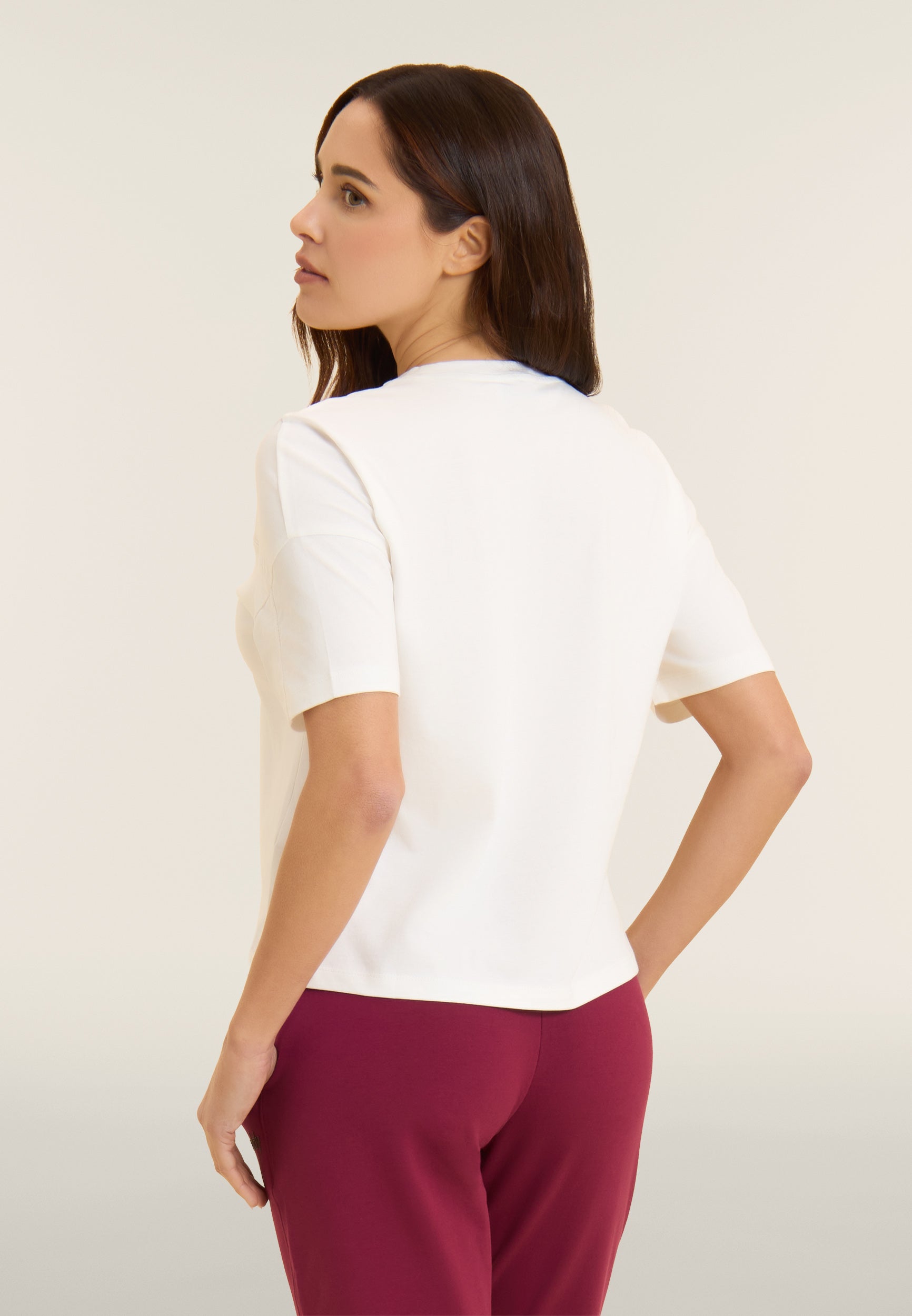 freddy-t-shirt-femme-boxy-cropped-col-rond-coton image 3