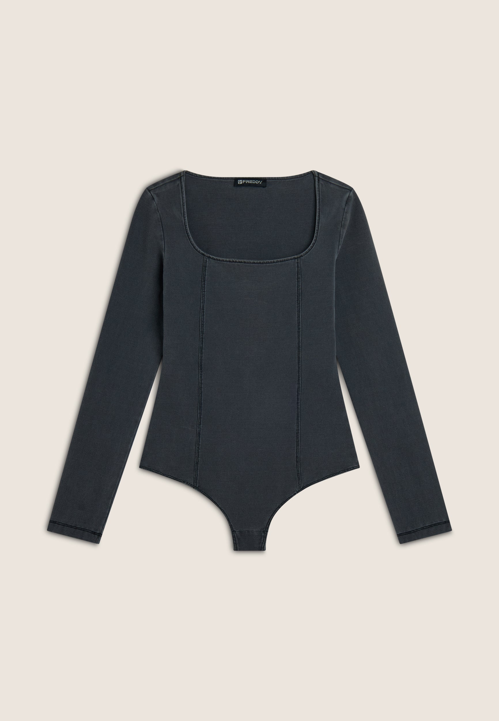 freddy-body-femme-col-carr-jersey-effet-denim image 5