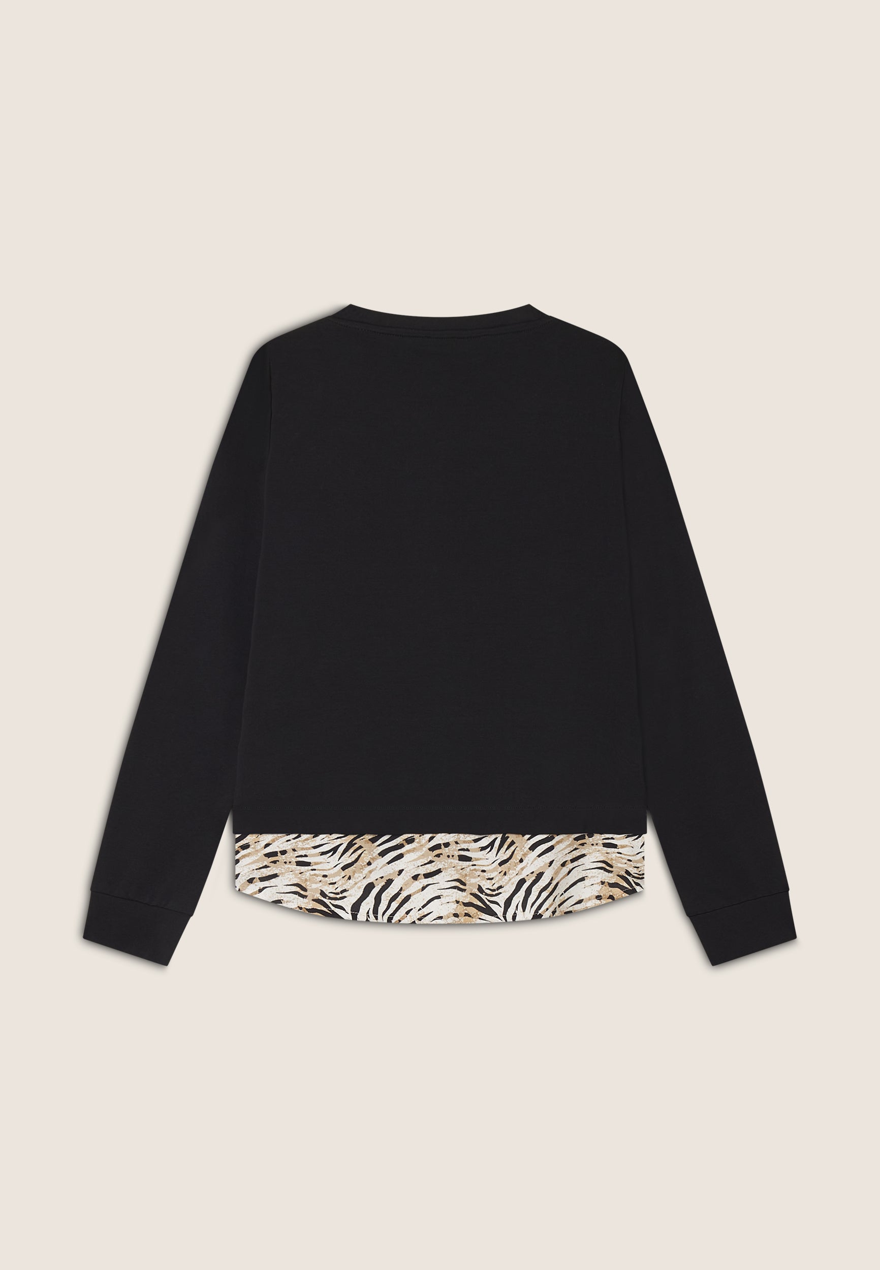 freddy-sweat-effet-chemise-animalier-dor-sweat-heavy-jersey-col-rond image 6