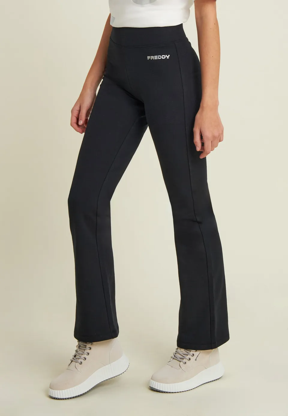 freddy-leggings-pattes-d-l-phant-femme-molleton-stretch image 1