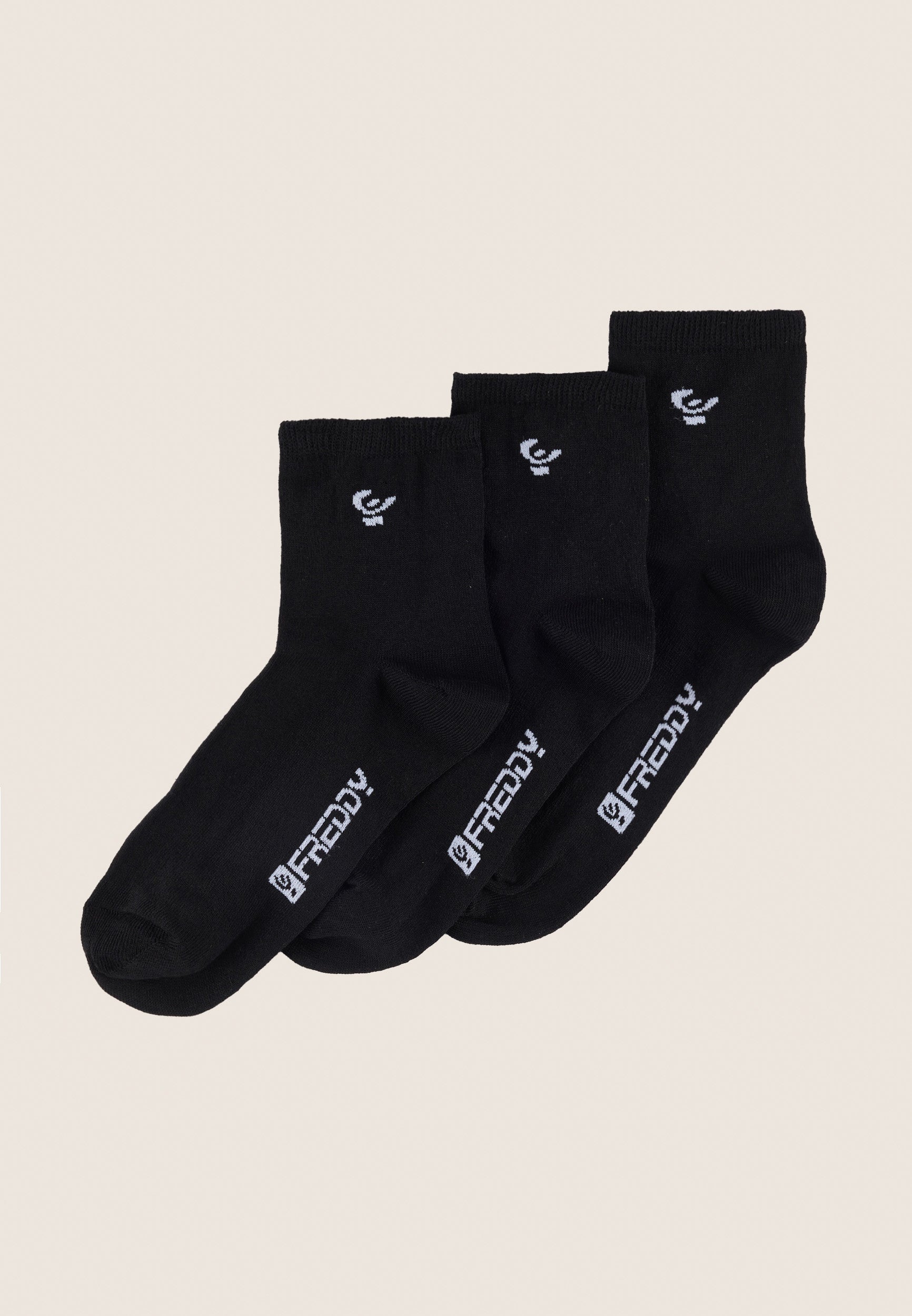 freddy-lot-3-socquettes-femme-m-lange-coton-respirant image 2