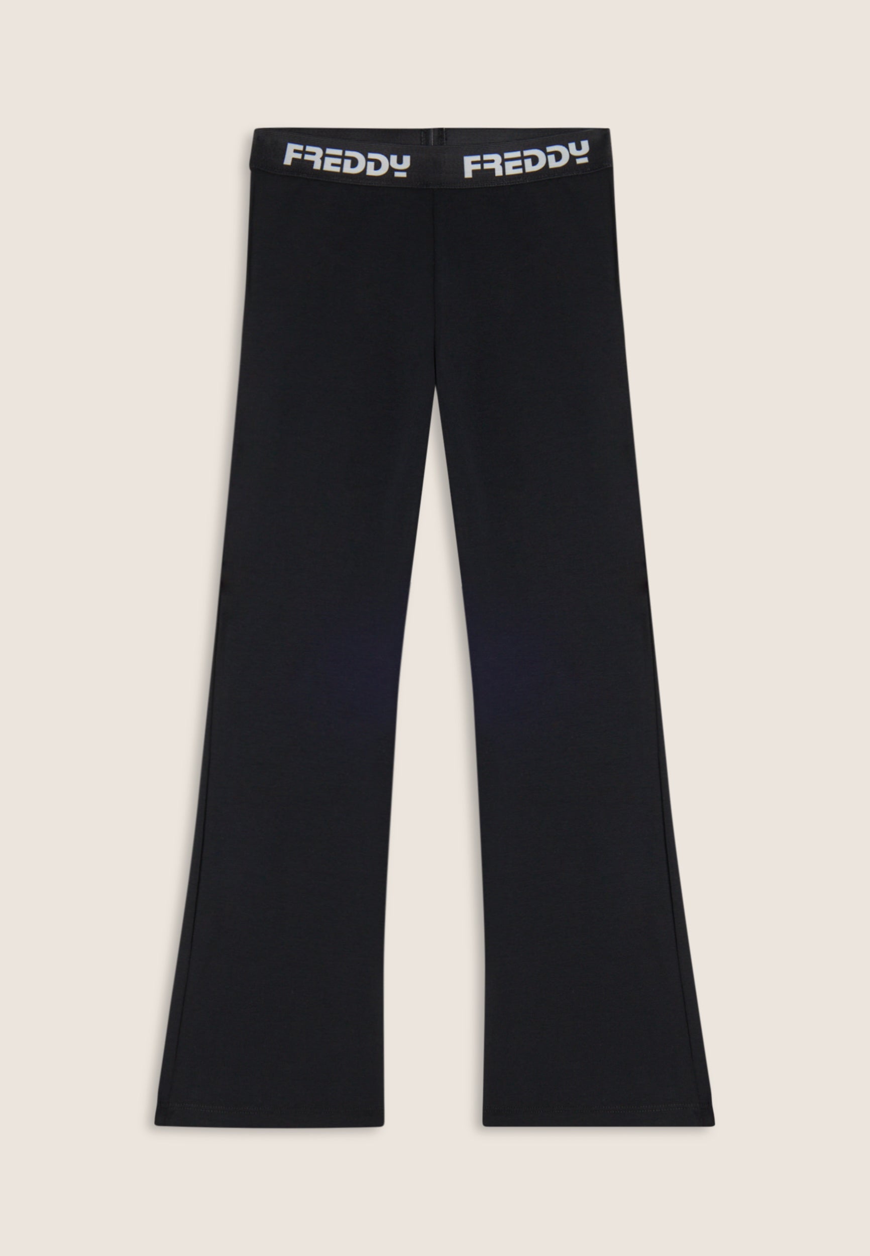 freddy-pantalon-sport-femme-pattes-d-eph-coton-lastique-logo image 1
