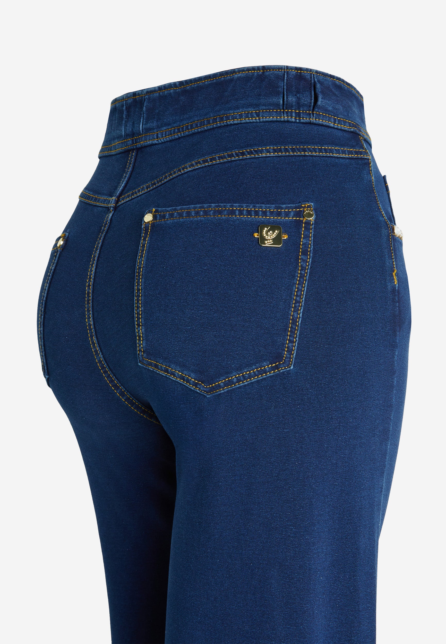 freddy-n-o-w-pantalon-wide-leg-cropped-taille-haute-jersey-denim image 8