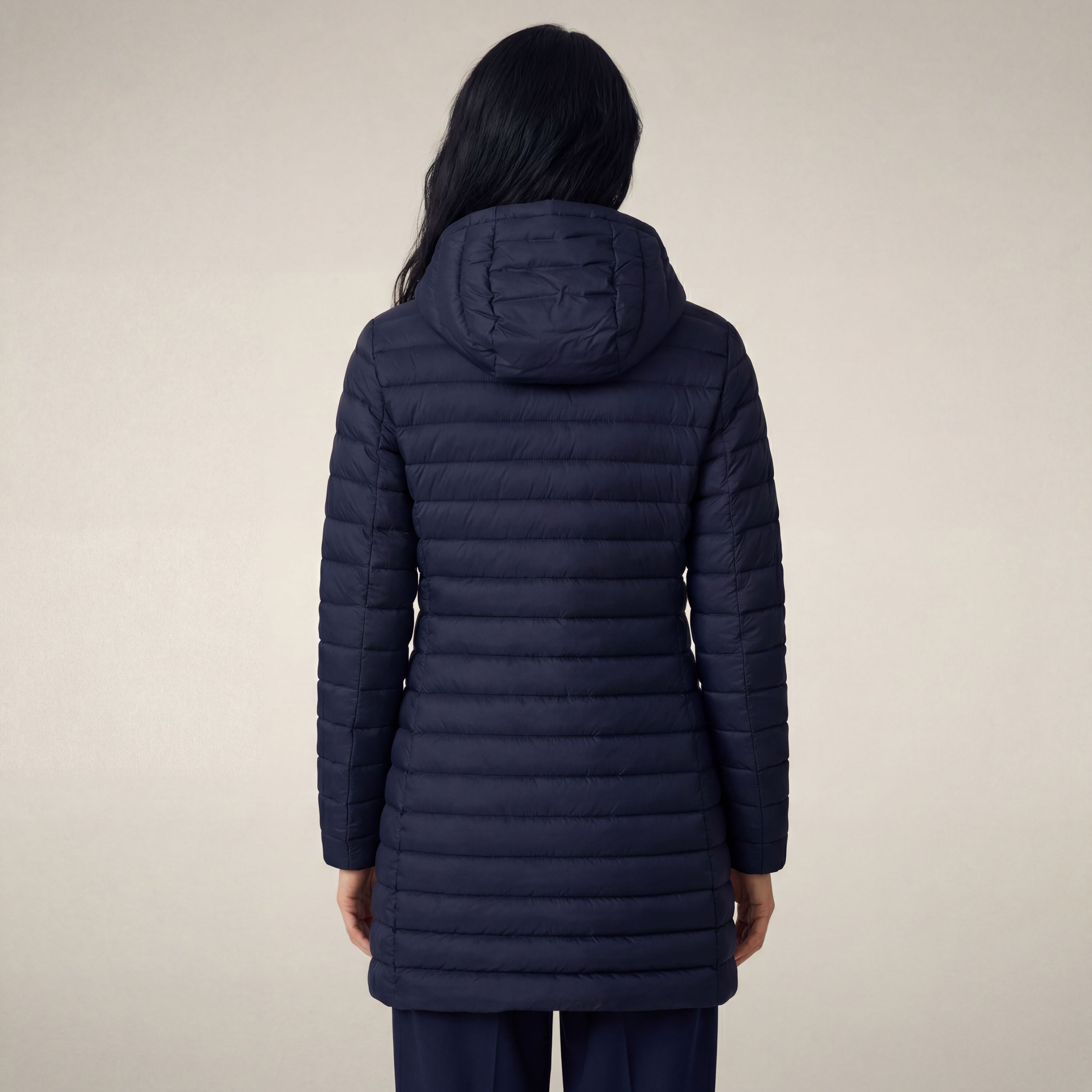 save-the-duck-bryanna-doudoune-longue-femme-bleu-navy image 2