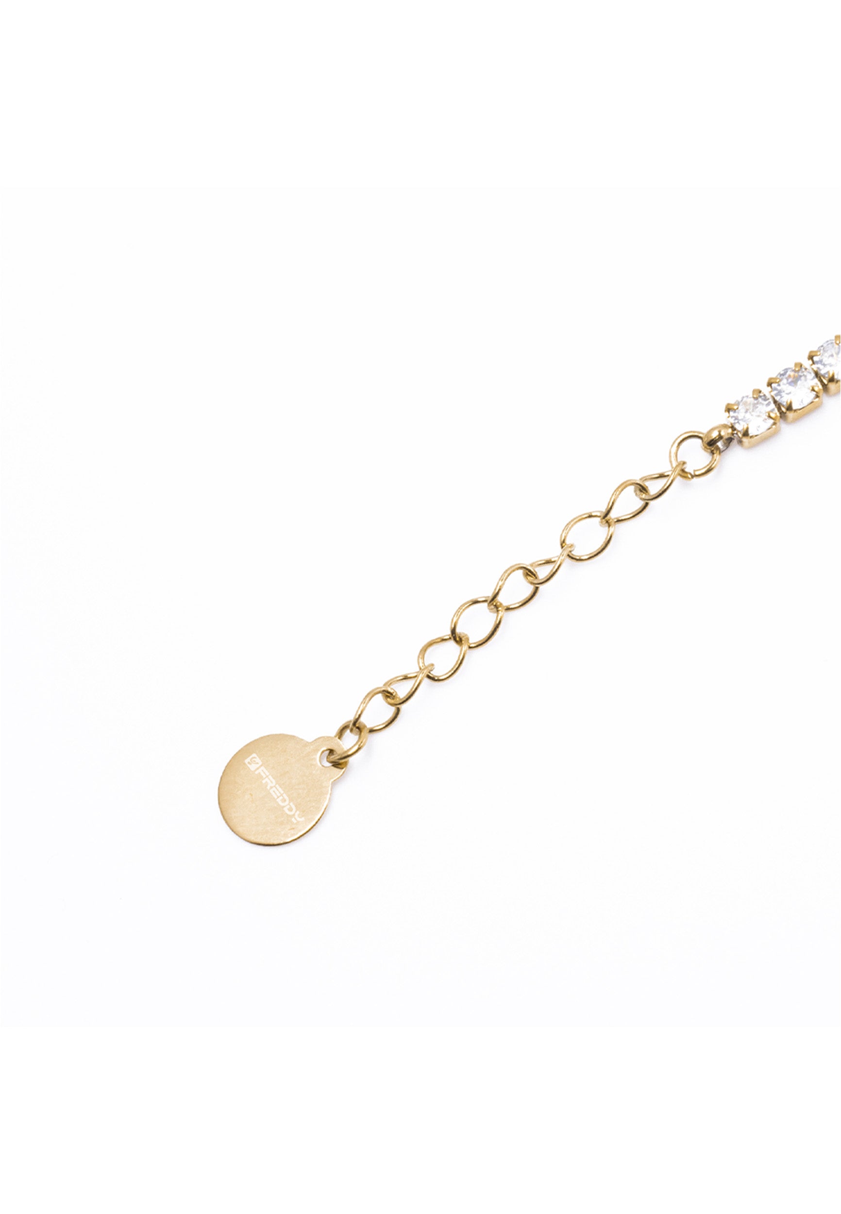 freddy-bracelet-tennis-acier-dor-gemmes-blanches-4-mm image 3