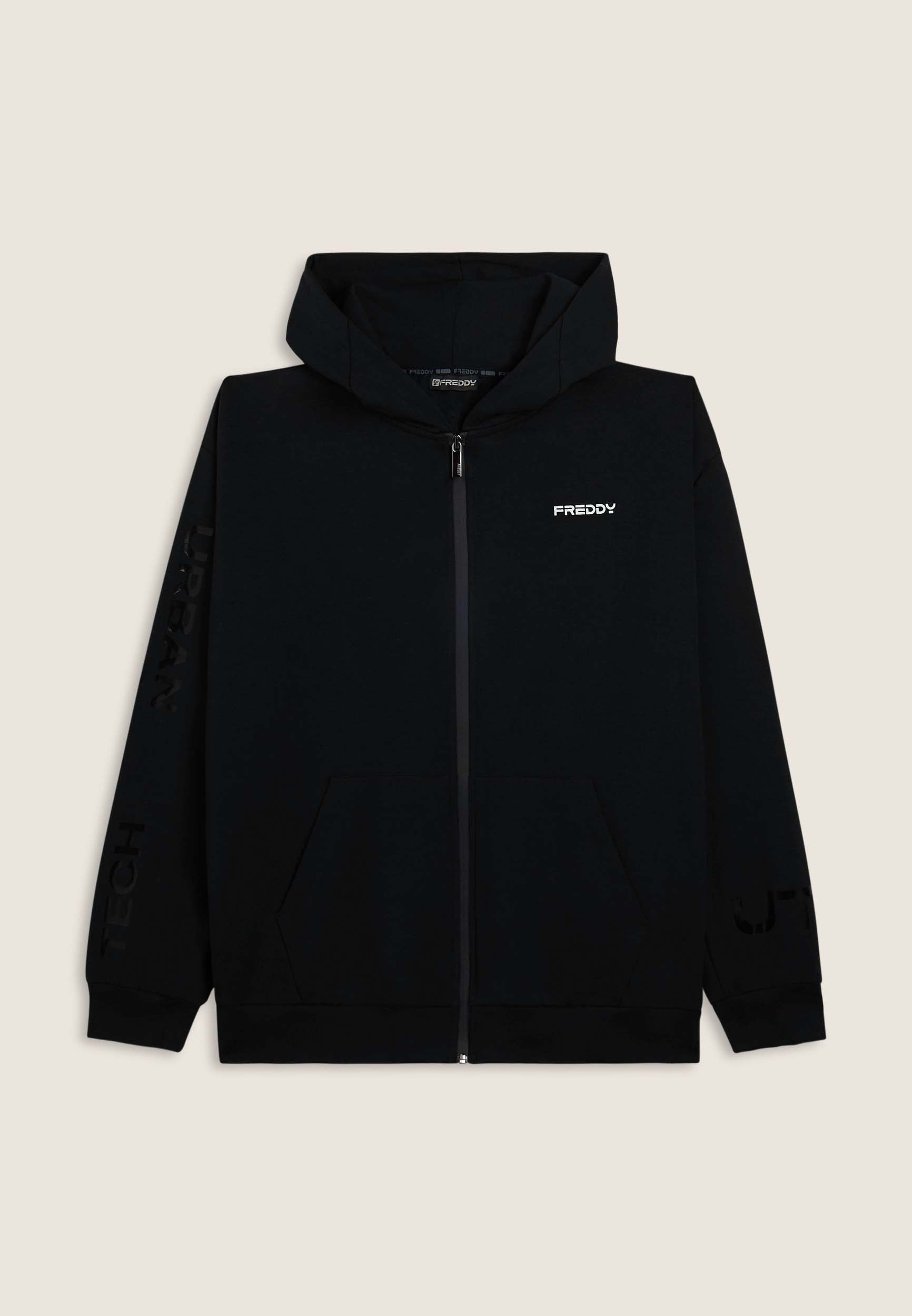 freddy-sweat-homme-full-zip-capuche-jersey-poches-kangourou image 8