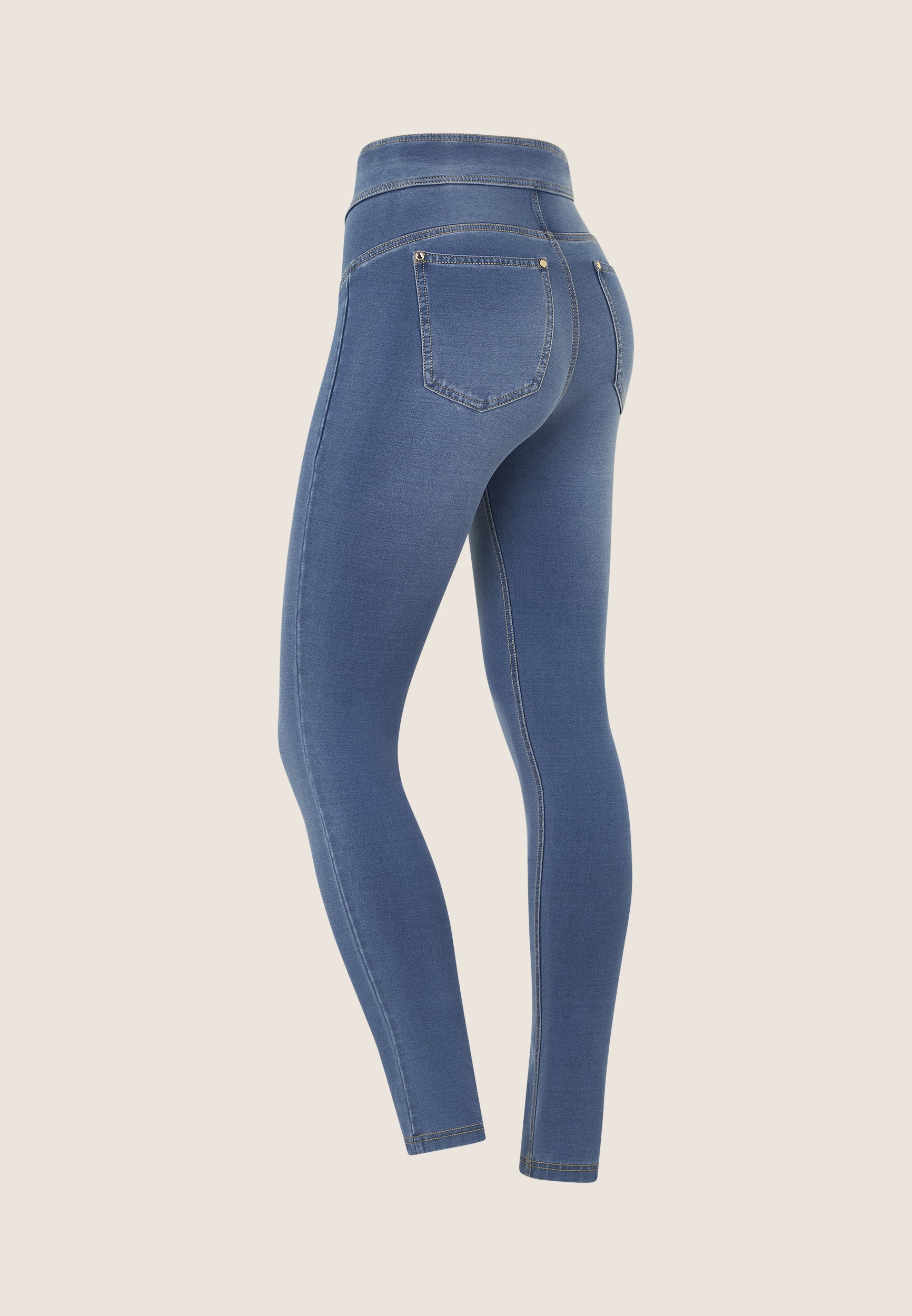 freddy-n-o-w-jeggings-skinny-taille-haute-femme-coton-bio-effet-denim image 6