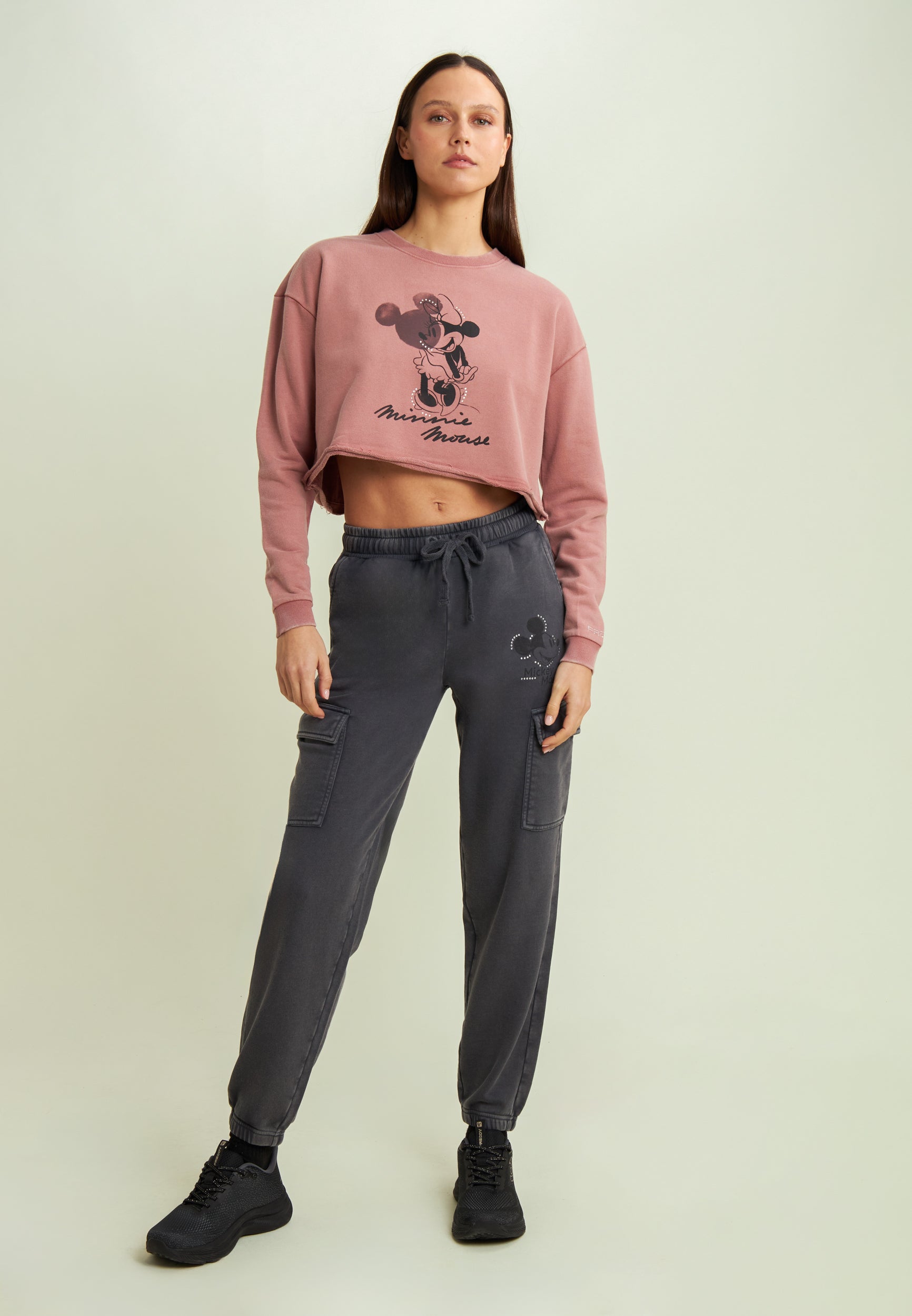 freddy-felpa-cropped-disney-sweat-femme-minnie-mickey-strass image 2
