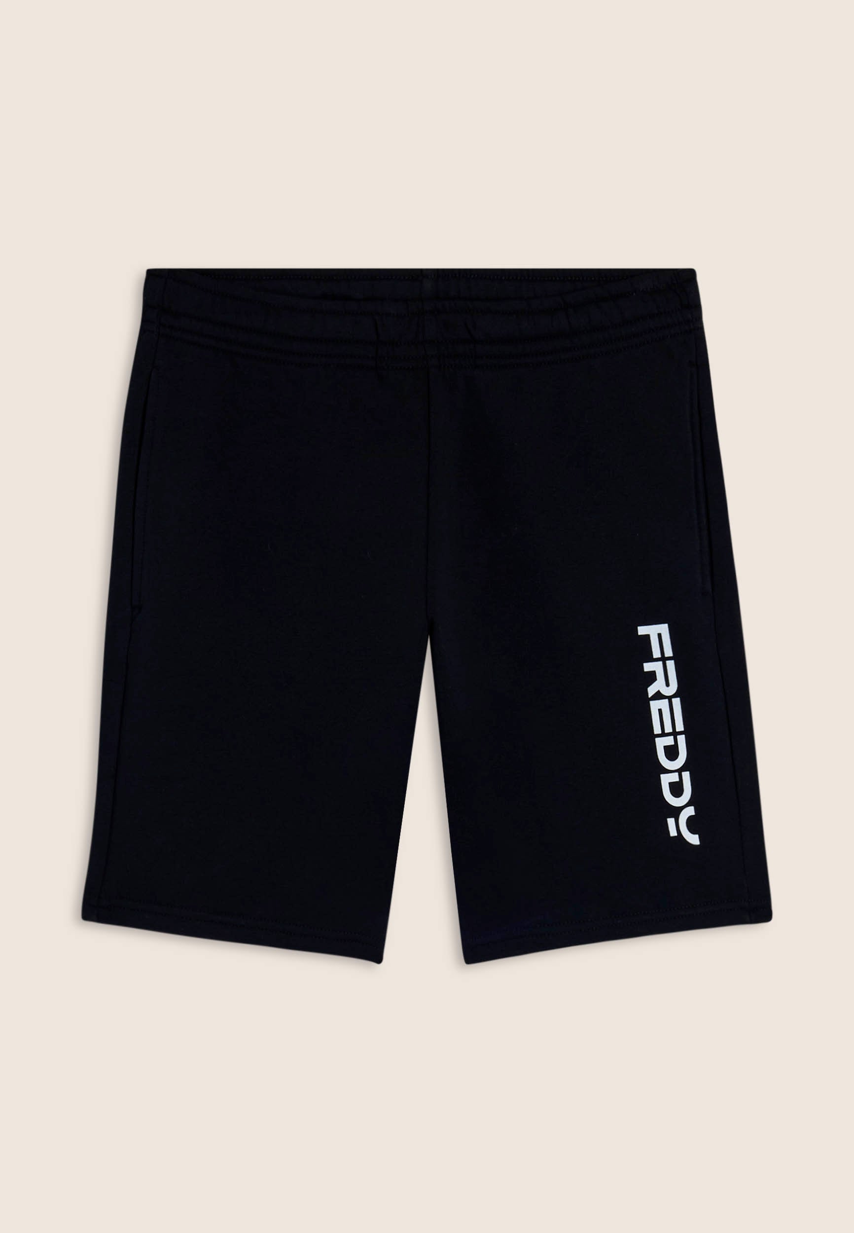 freddy-short-unisexe-jersey-coton-maxi-logo-blanc-sur-noir image 1