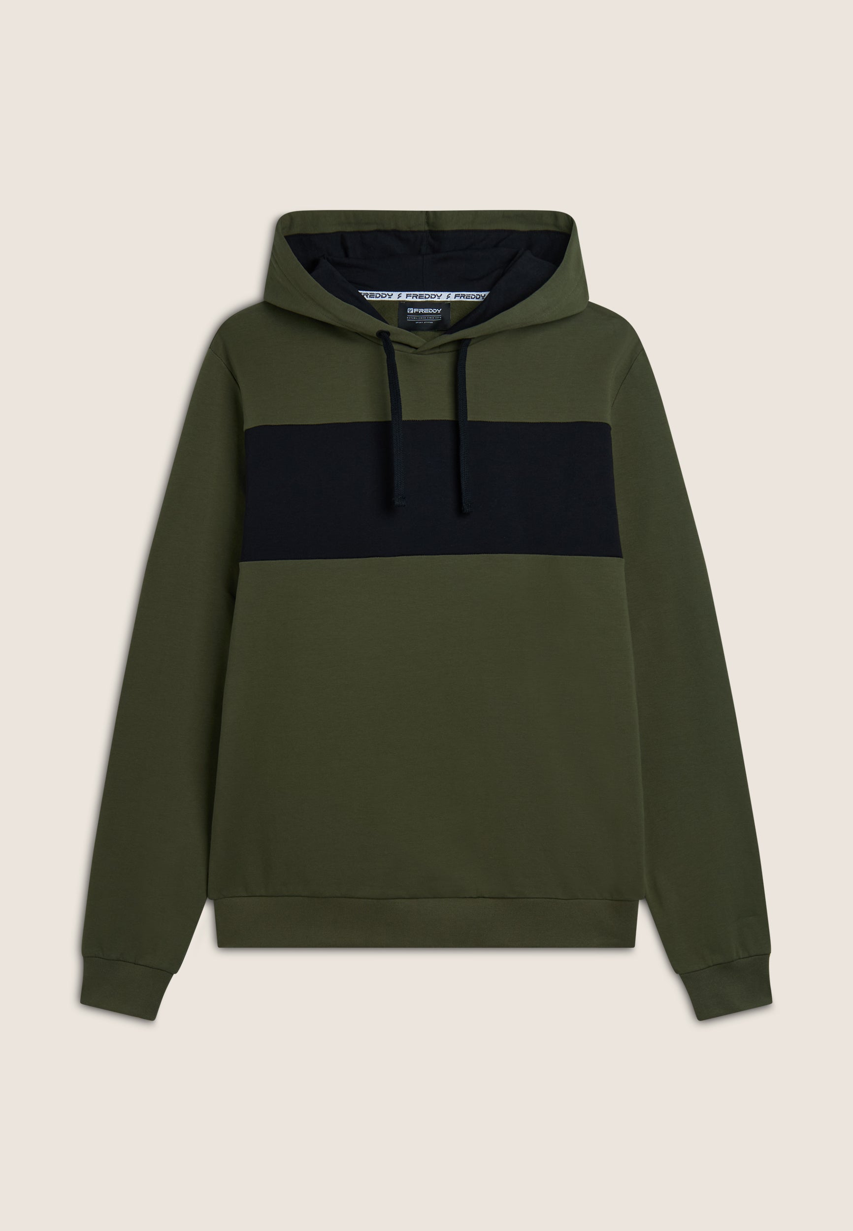 freddy-sweat-homme-regular-fit-capuche-color-block-zip image 1