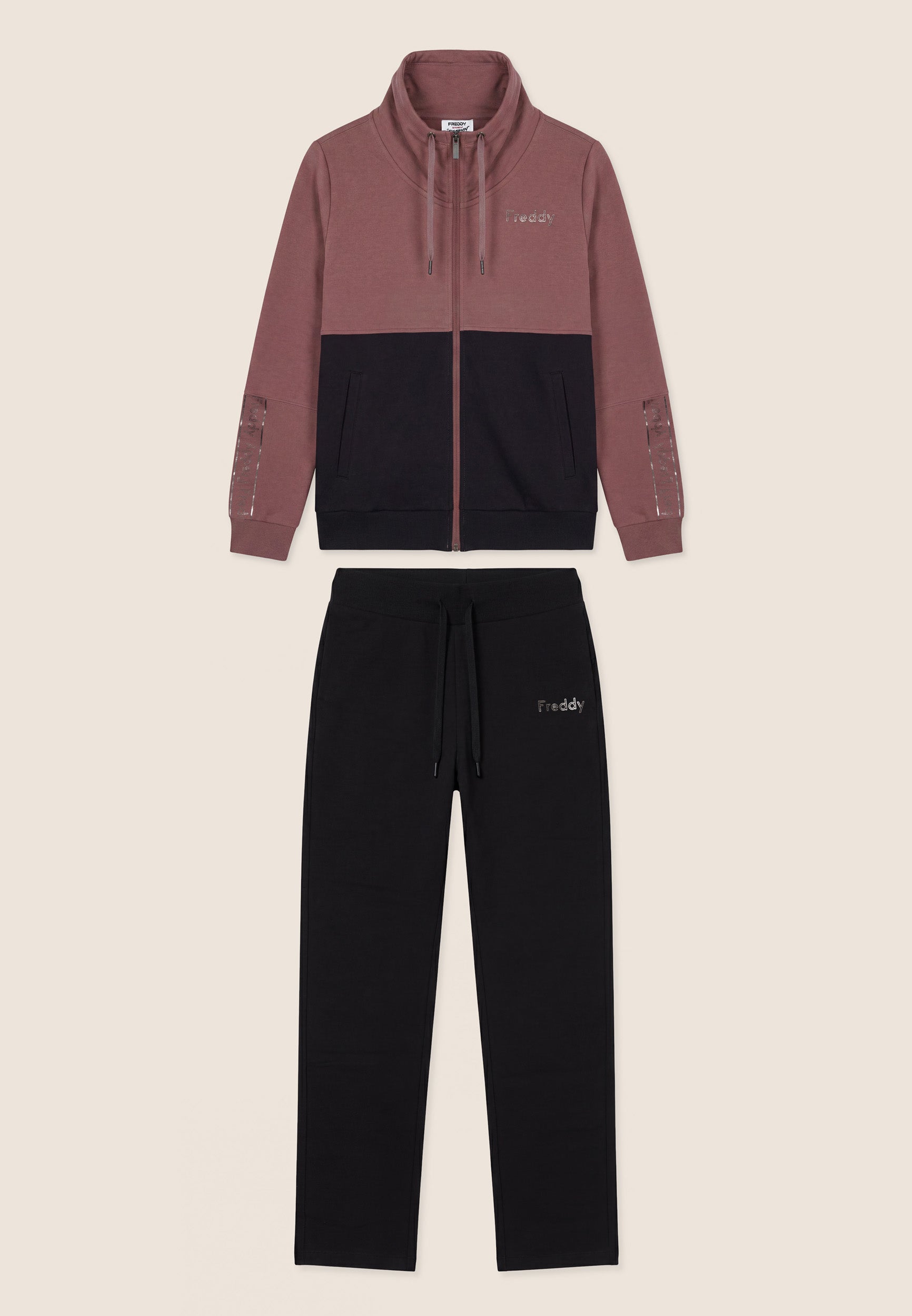 freddy-surv-tement-femme-colour-block-zip-col-haut image 1