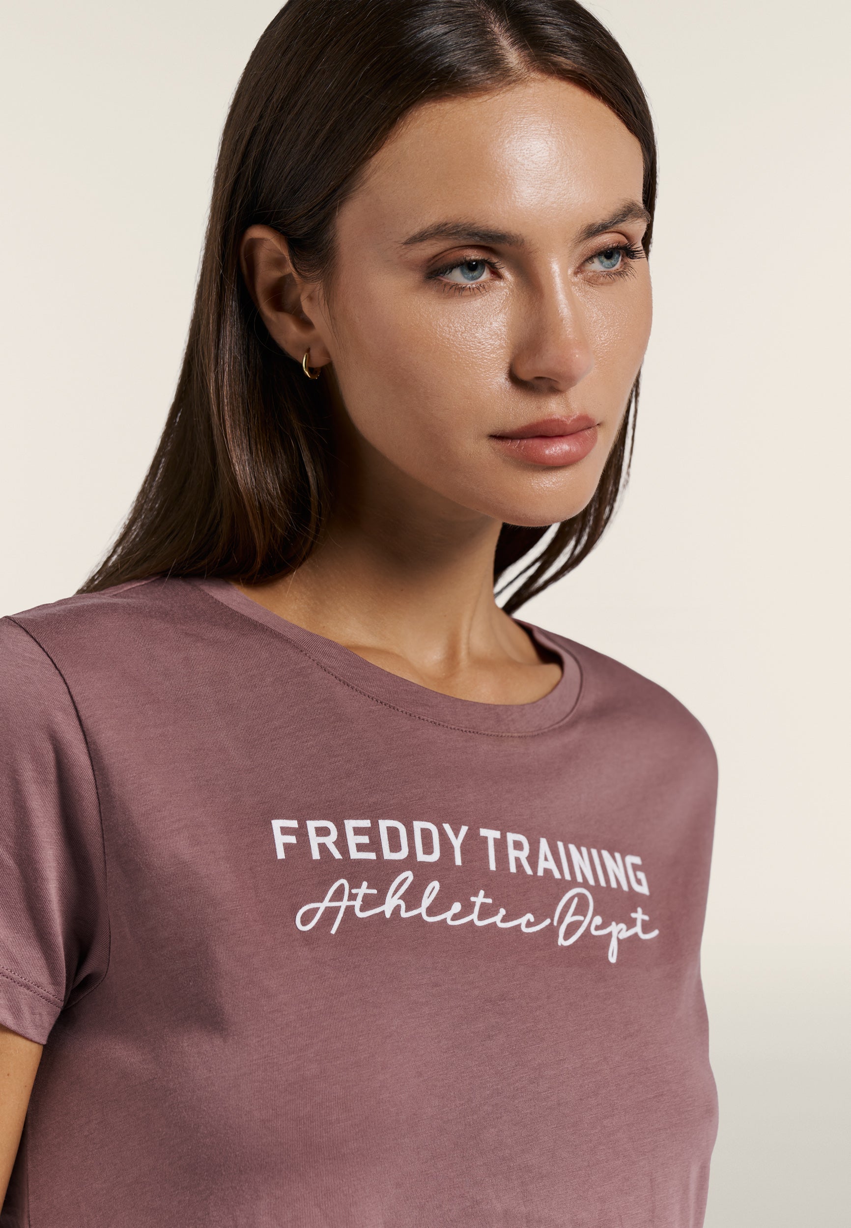 freddy-t-shirt-femme-regular-jersey-coton-fentes image 4