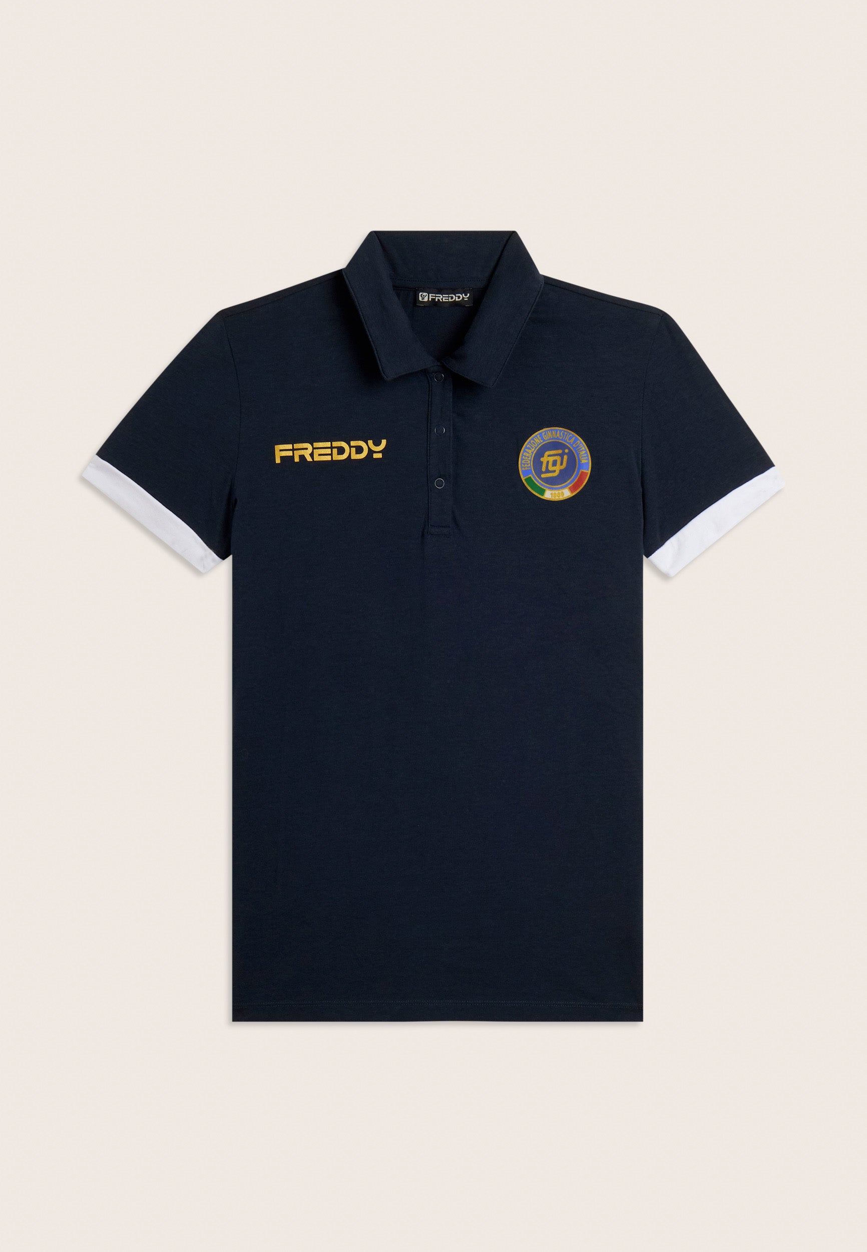 freddy-polo-donna-italia-fgi-polo-jersey-coton-bleu image 6