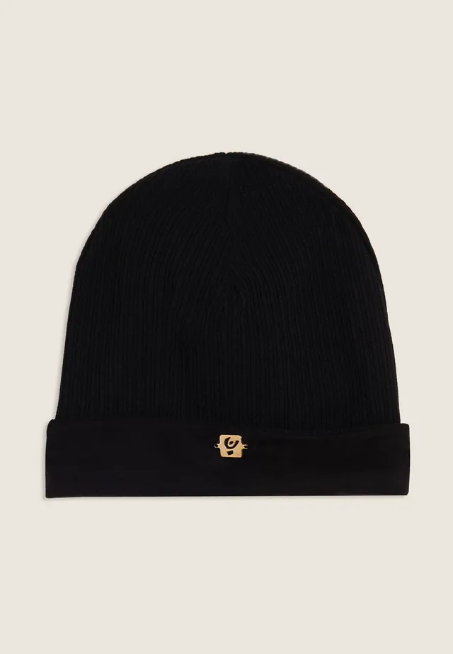freddy-beanie-junior-maille-plaquette-dor-e image 1
