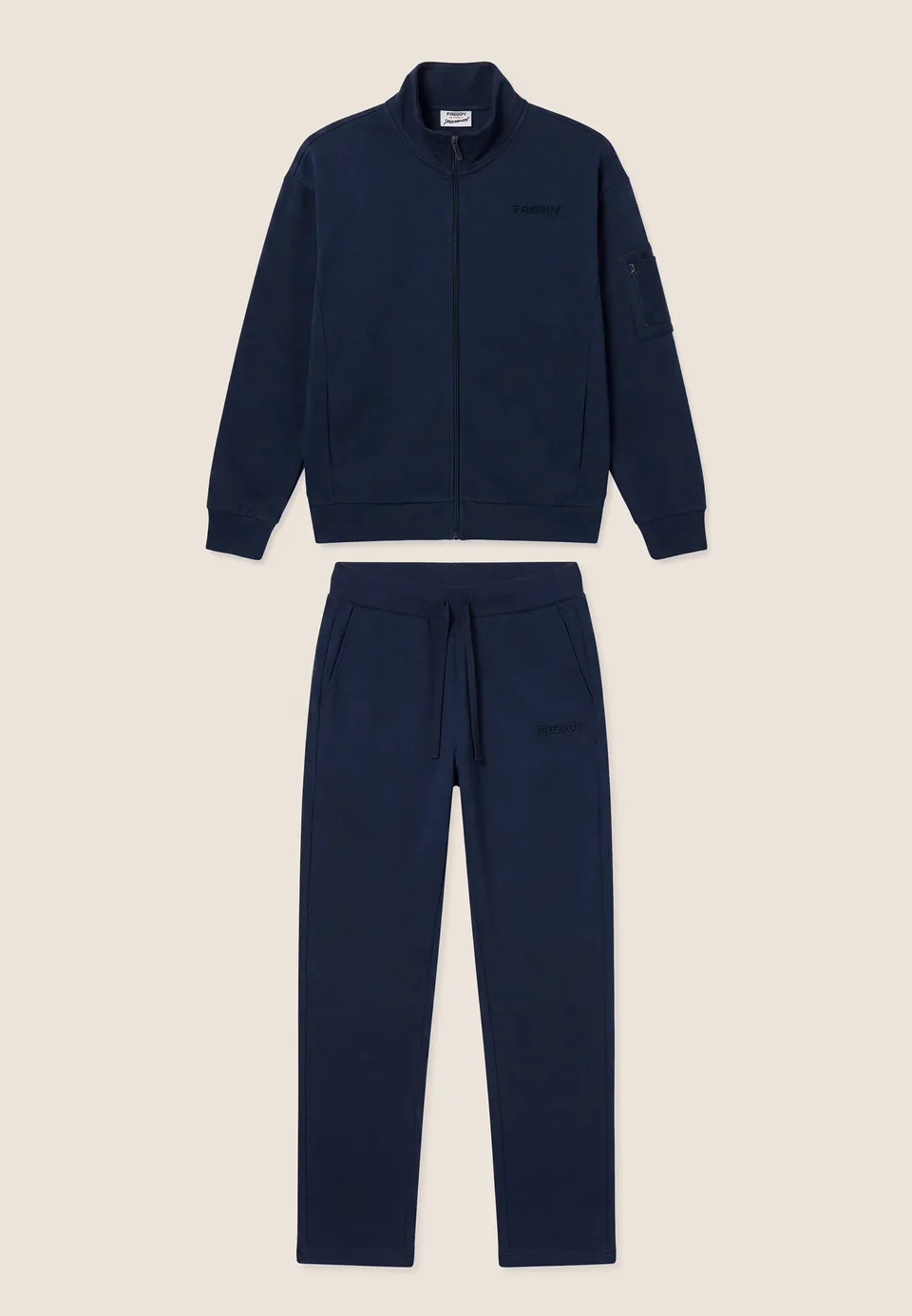 freddy-surv-tement-homme-zipp-col-haut-molleton-gratt image 1