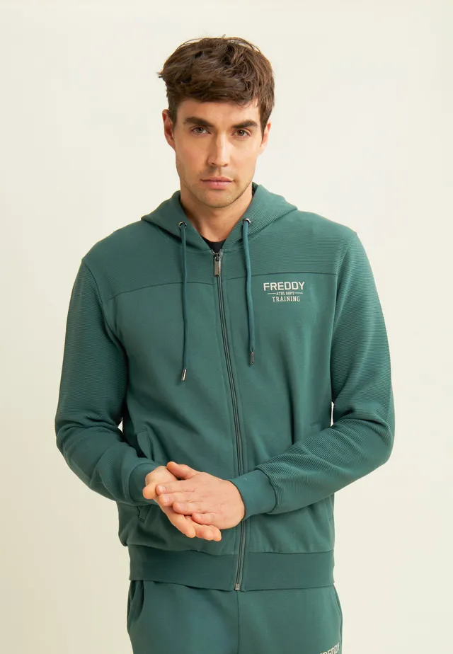 freddy-sweat-homme-full-zip-camouflage-capuche image 1