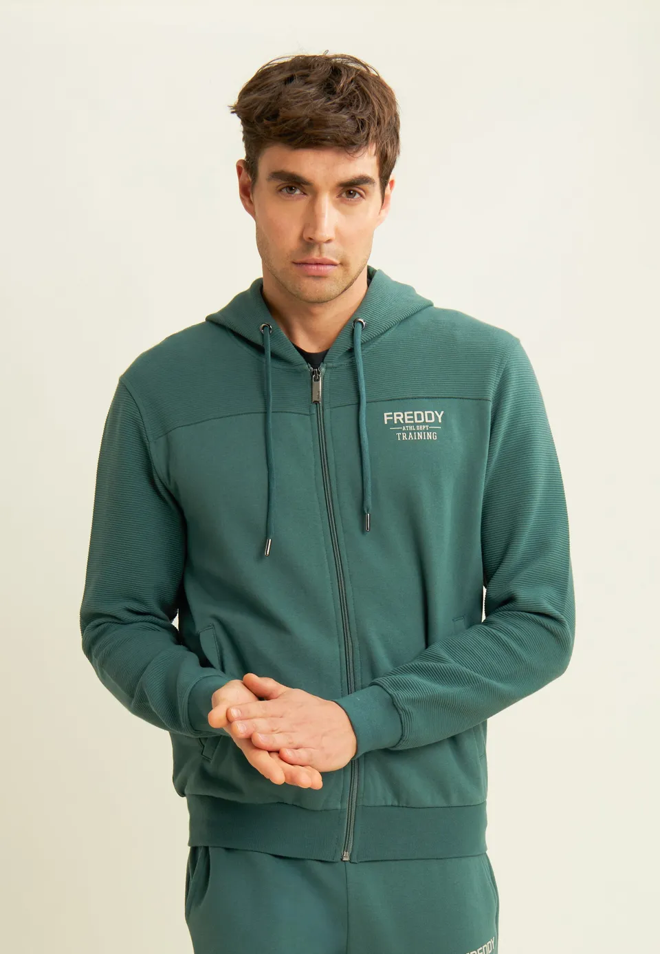 freddy-sweat-homme-full-zip-camouflage-capuche image 1