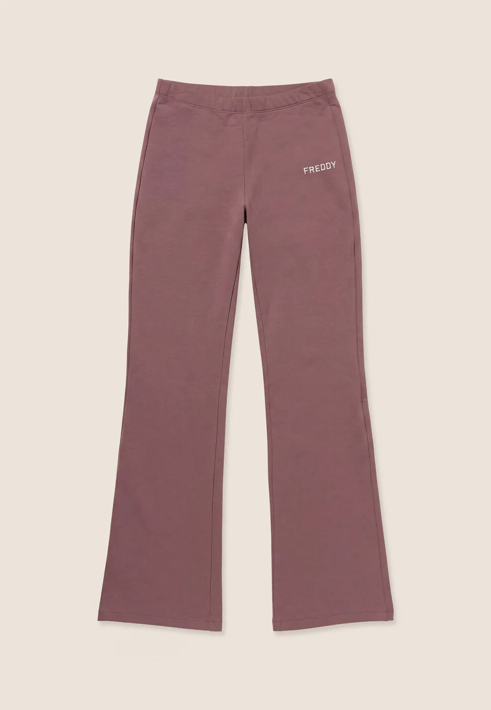 freddy-pantalon-sport-femme-slim-flare-en-molleton-coton-stretch image 1