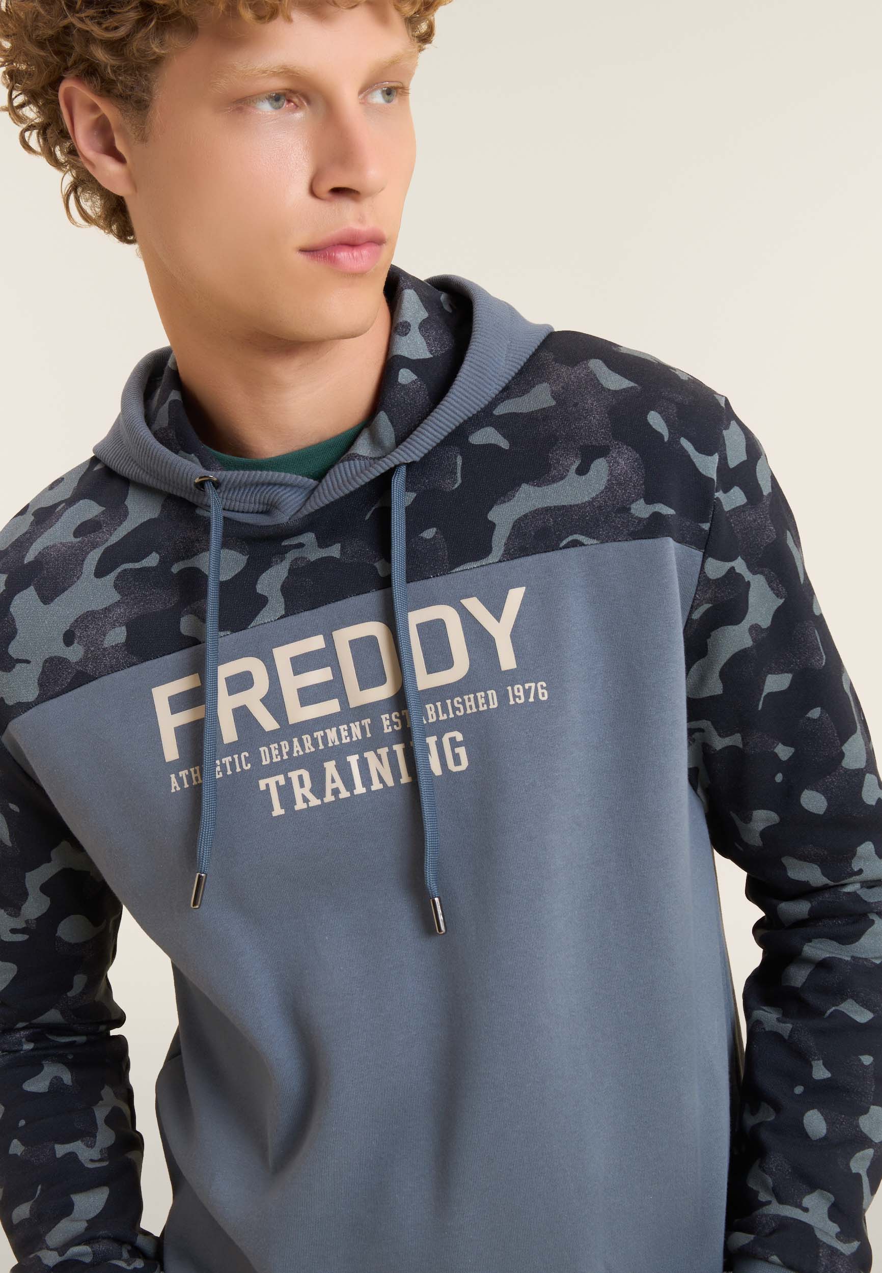 sweat-capuche-homme-freddy-coton-camouflage-logo image 4