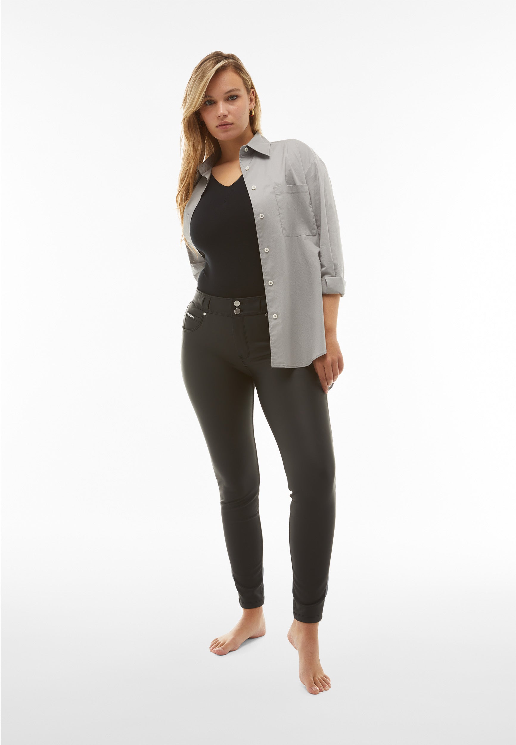 freddy-n-o-w-jean-skinny-taille-moyenne-similicuir-vegan image 2