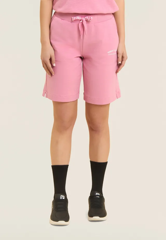 freddy-short-femme-fentes-lat-rales-french-terry-flamm image 1