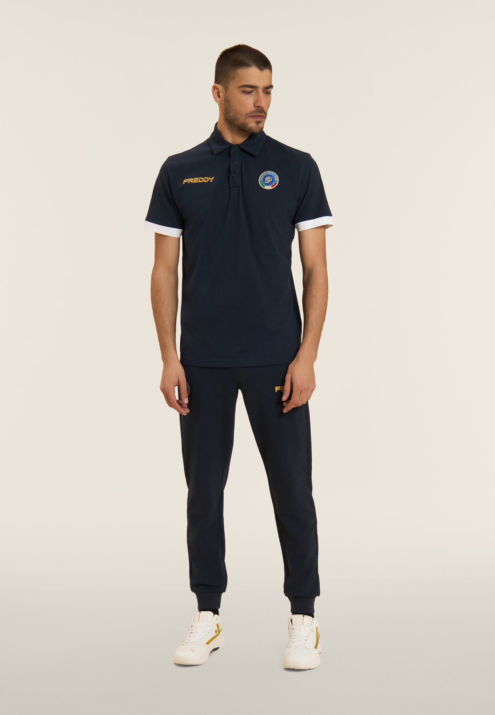 freddy-polo-homme-italia-fgi-coton-stretch-manches-contrast-es image 2