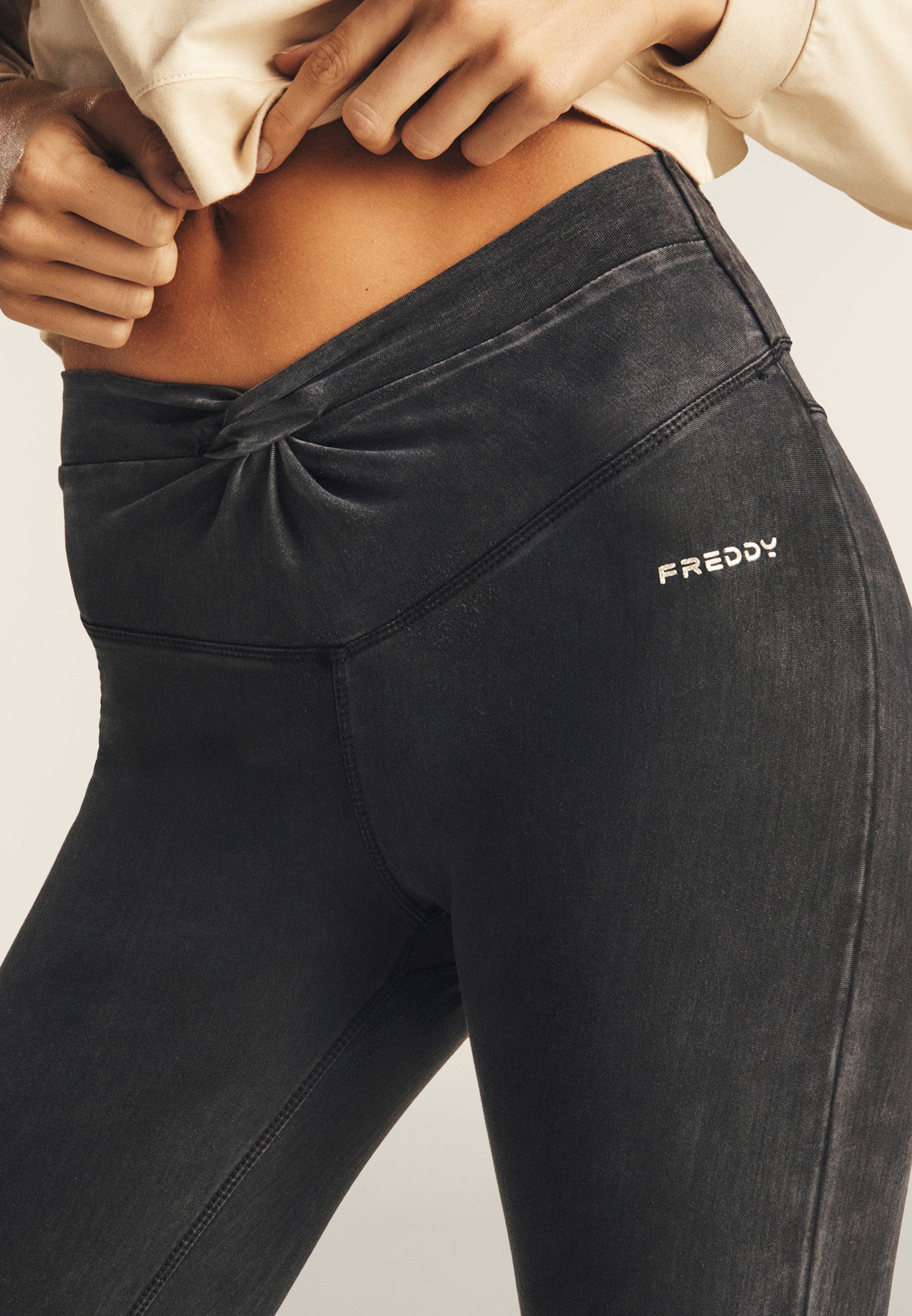 freddy-n-o-w-jeggings-skinny-taille-haute-tencel-denim-flare image 6