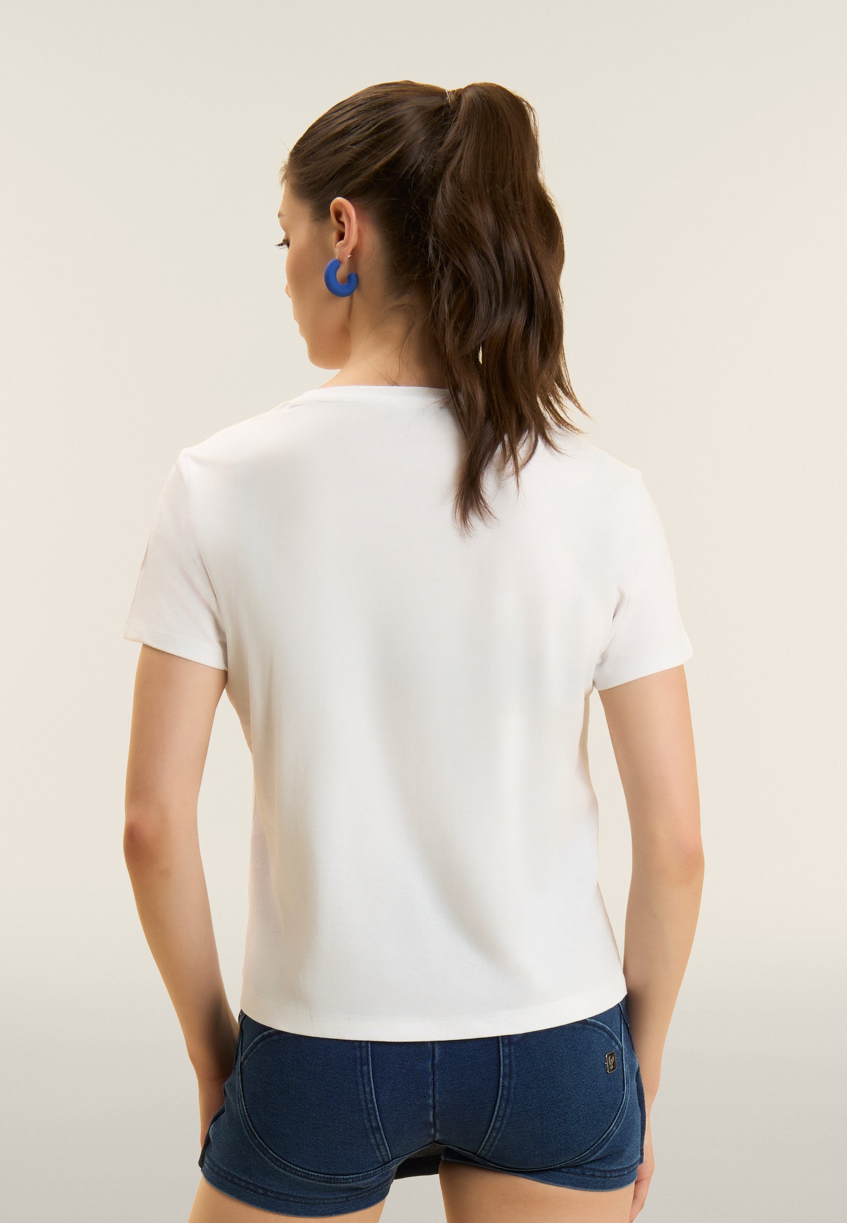 freddy-t-shirt-femme-coton-supima-logo-floral image 3
