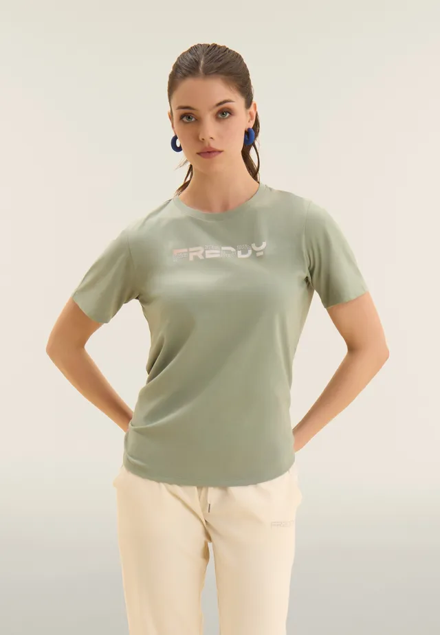 freddy-t-shirt-manches-courtes-logo-freddy-holographique image 1