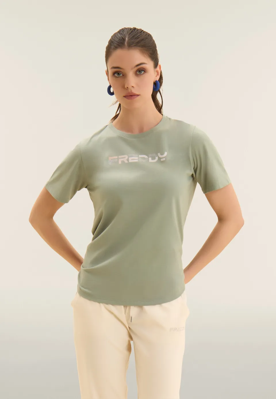 freddy-t-shirt-manches-courtes-logo-freddy-holographique image 1