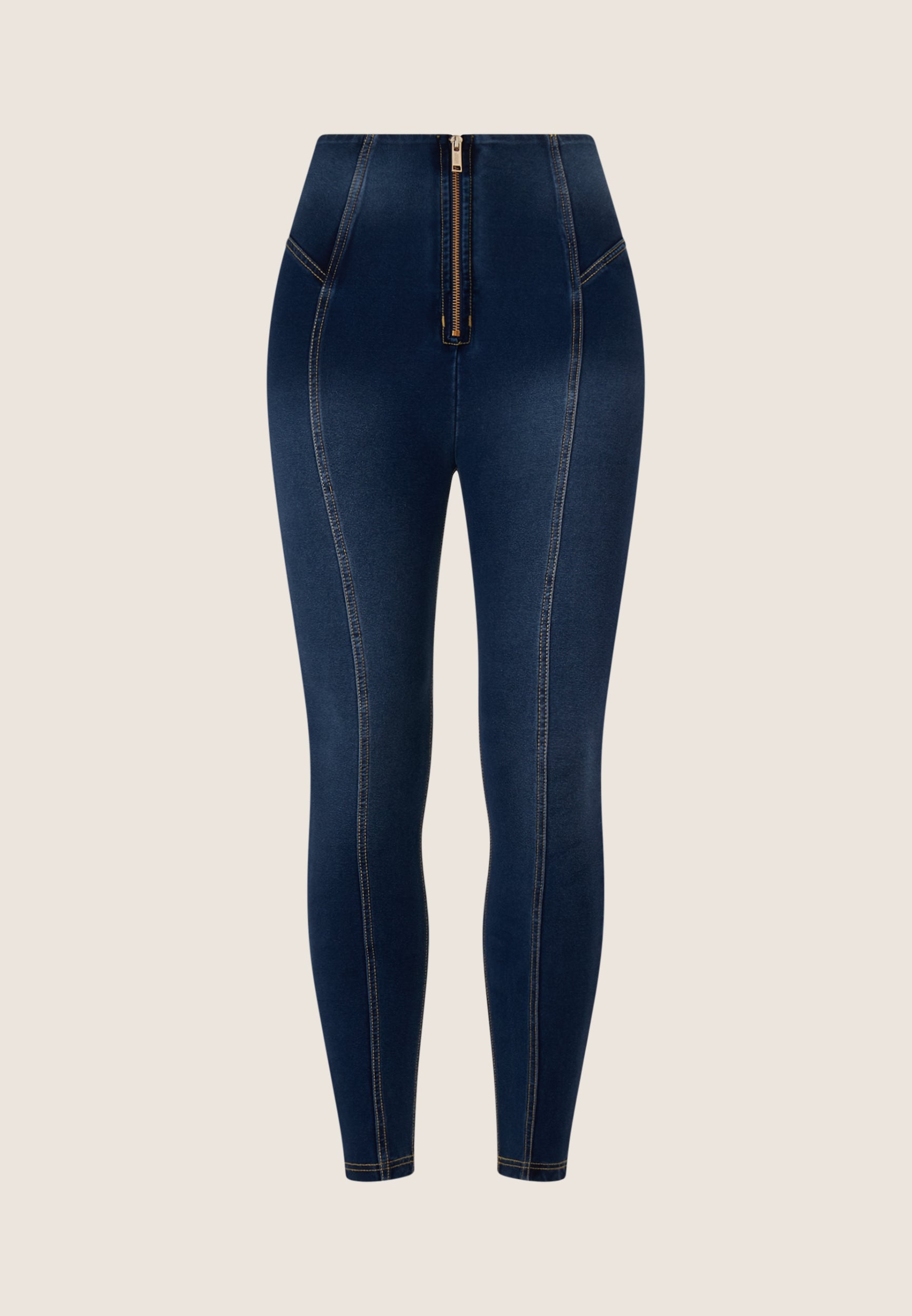 jeggings-freddy-wr-up-7-8-taille-haute-couture-centrale-effet-denim image 6