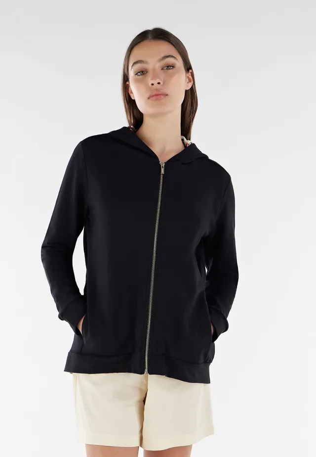 freddy-sweat-zipp-comfort-french-terry-modal-capuche-beige image 1