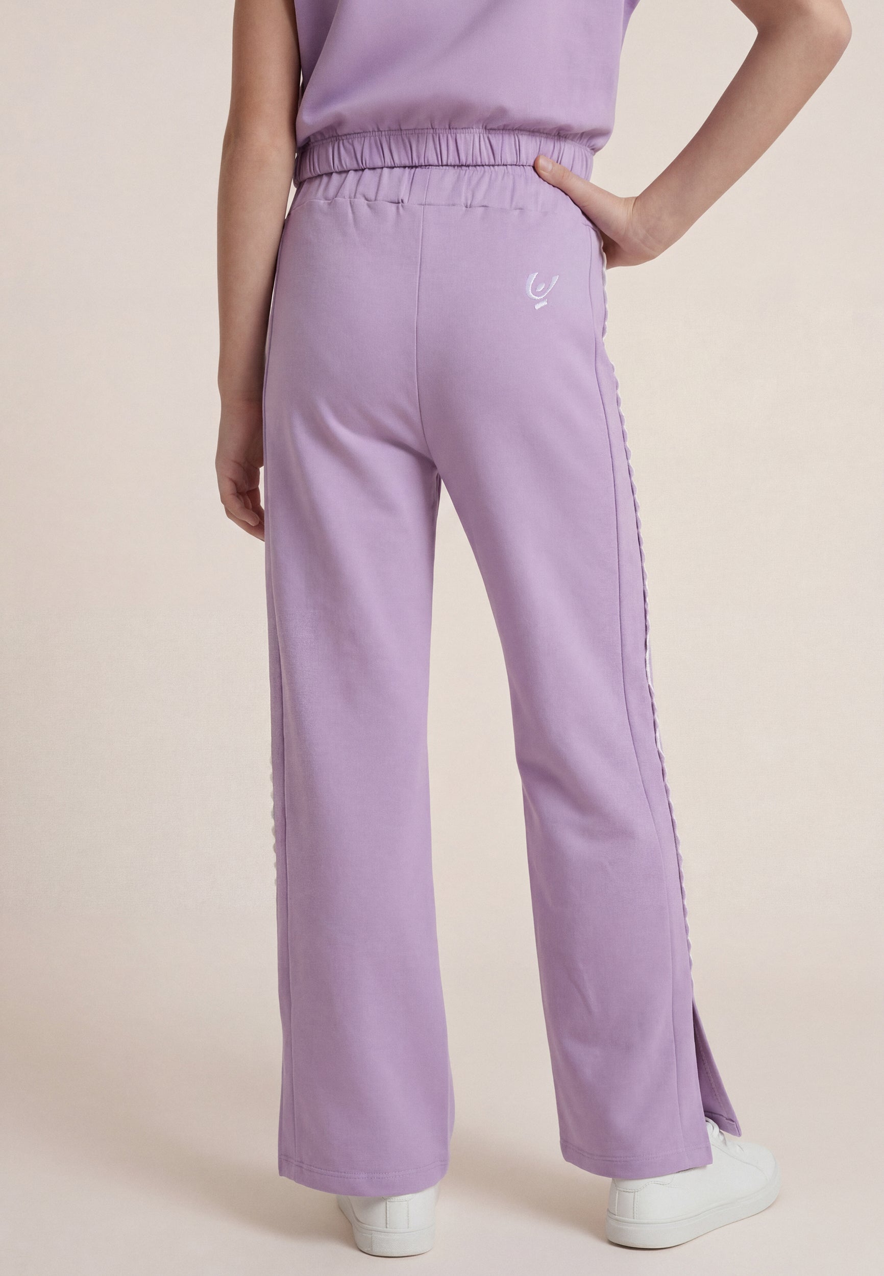 freddy-pantalon-wide-leg-fille-ruban-pantalon-french-terry-poches image 3